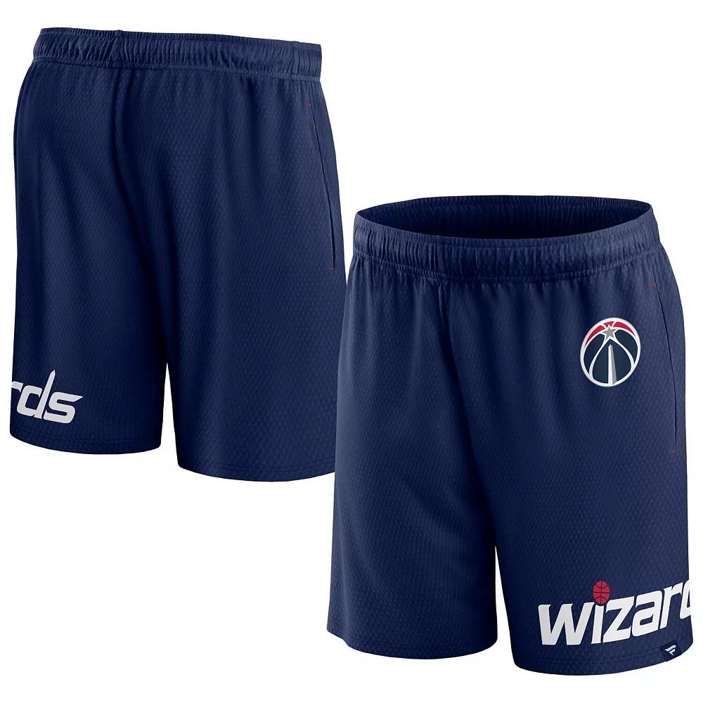 Men's Fanatics Branded Navy Washington Wizards Free Throw Mesh Shorts,  Product Image