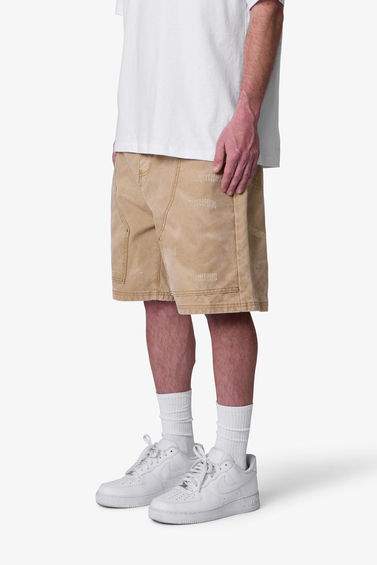 West Sands Denim Shorts - Tan Product Image