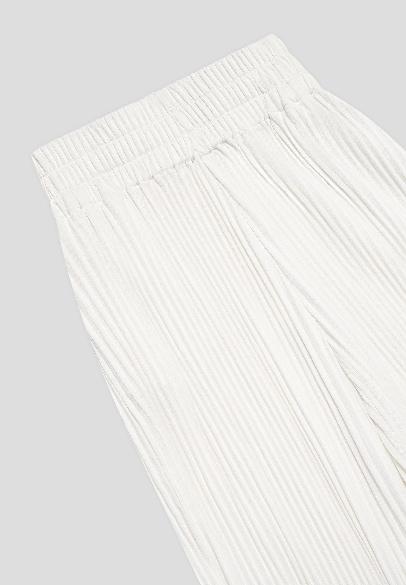 Lila - Pleated Trousers - Off White Female Product Image