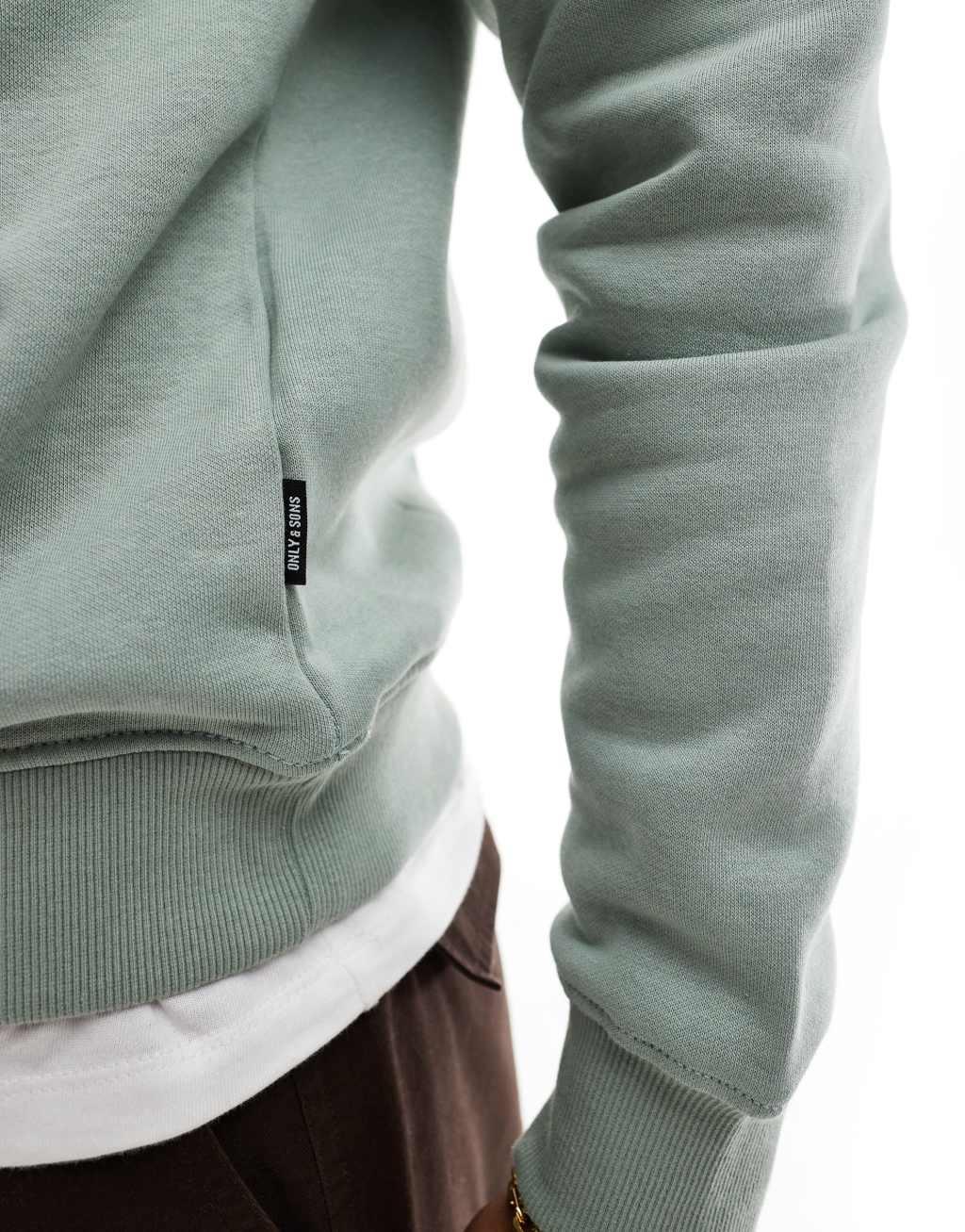 ONLY & SONS hoodie in mint green Product Image