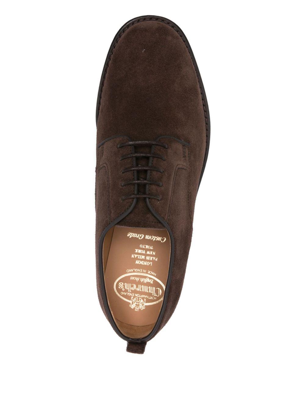 suede derby lace-up shoes Product Image