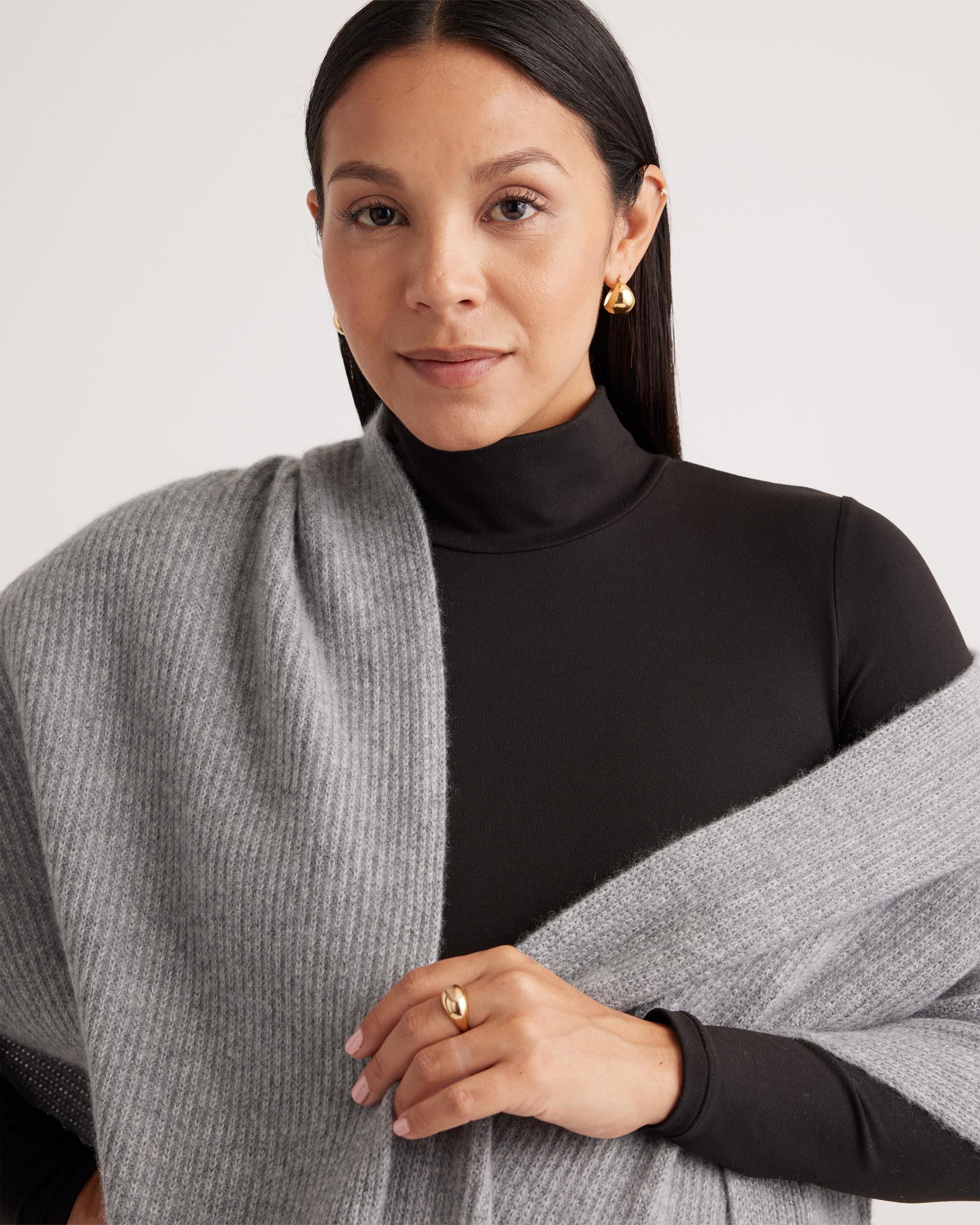 Quince | Women's Mongolian Cashmere Ribbed Wrap Product Image