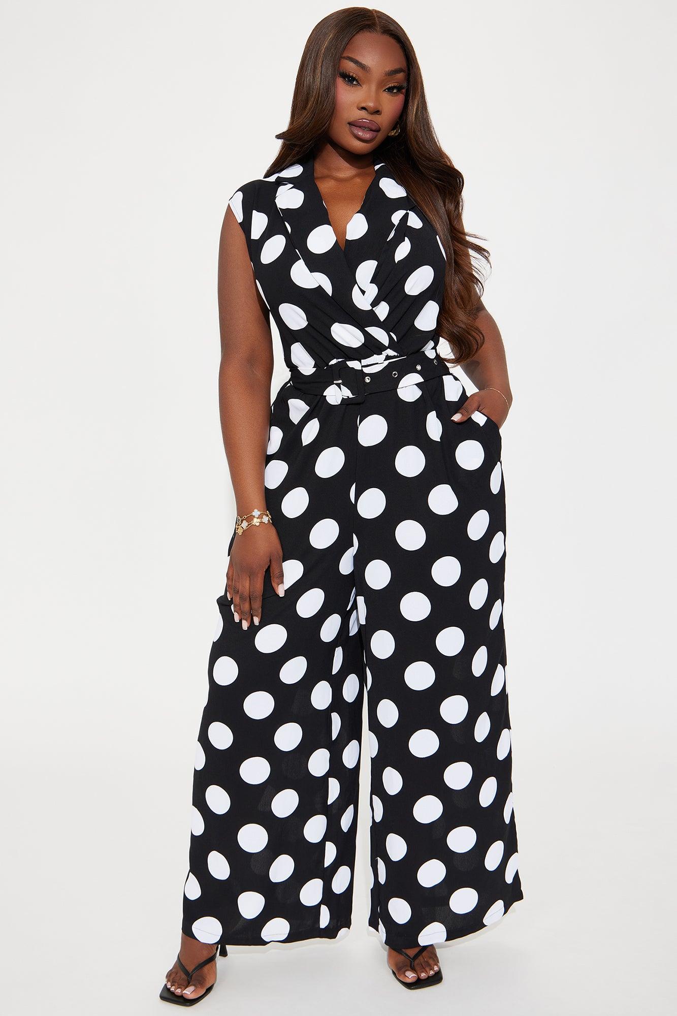 Sunny Days Ahead Jumpsuit - Black/White Product Image
