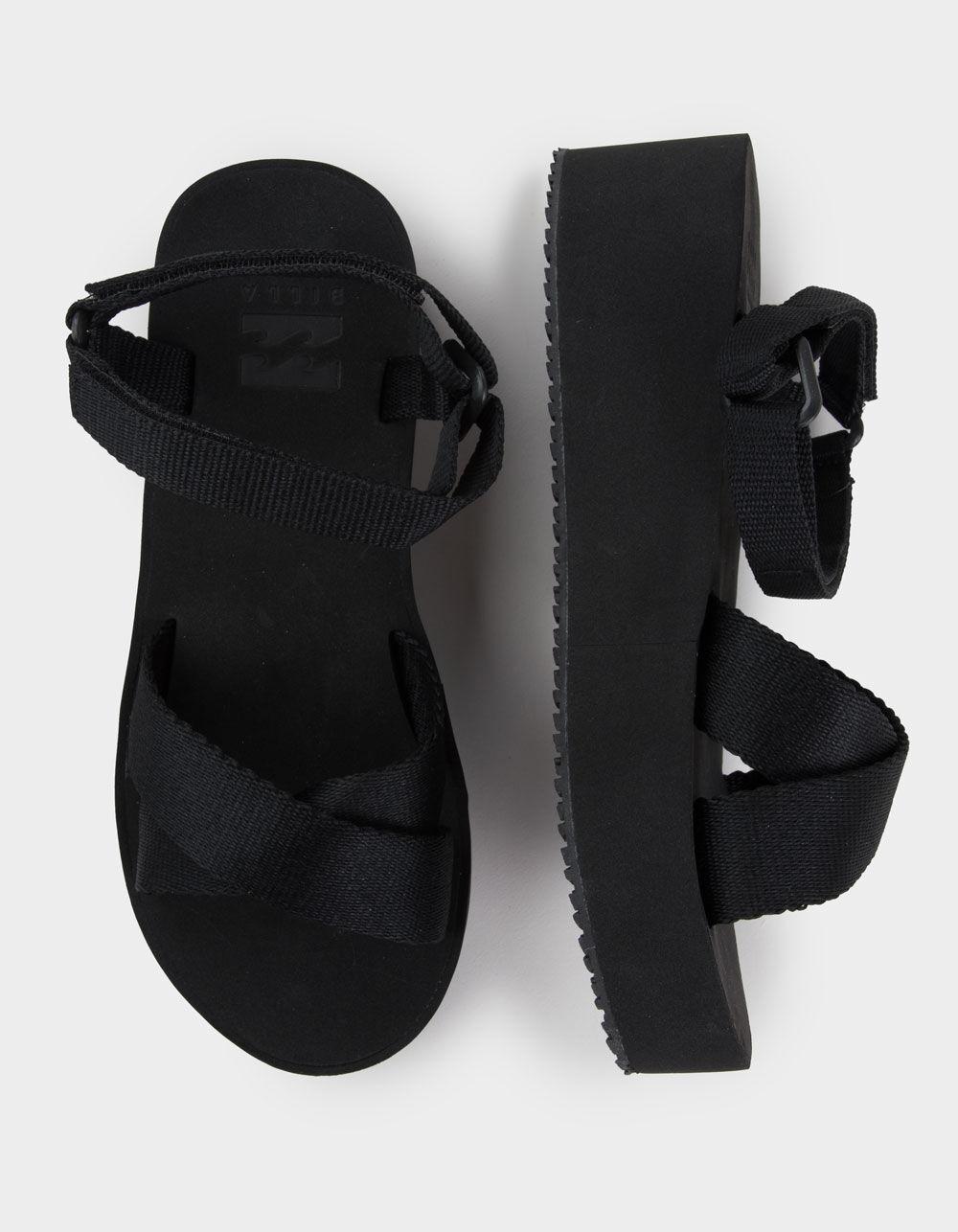 BILLABONG Kona Womens Platform Sandals - BLACK Product Image