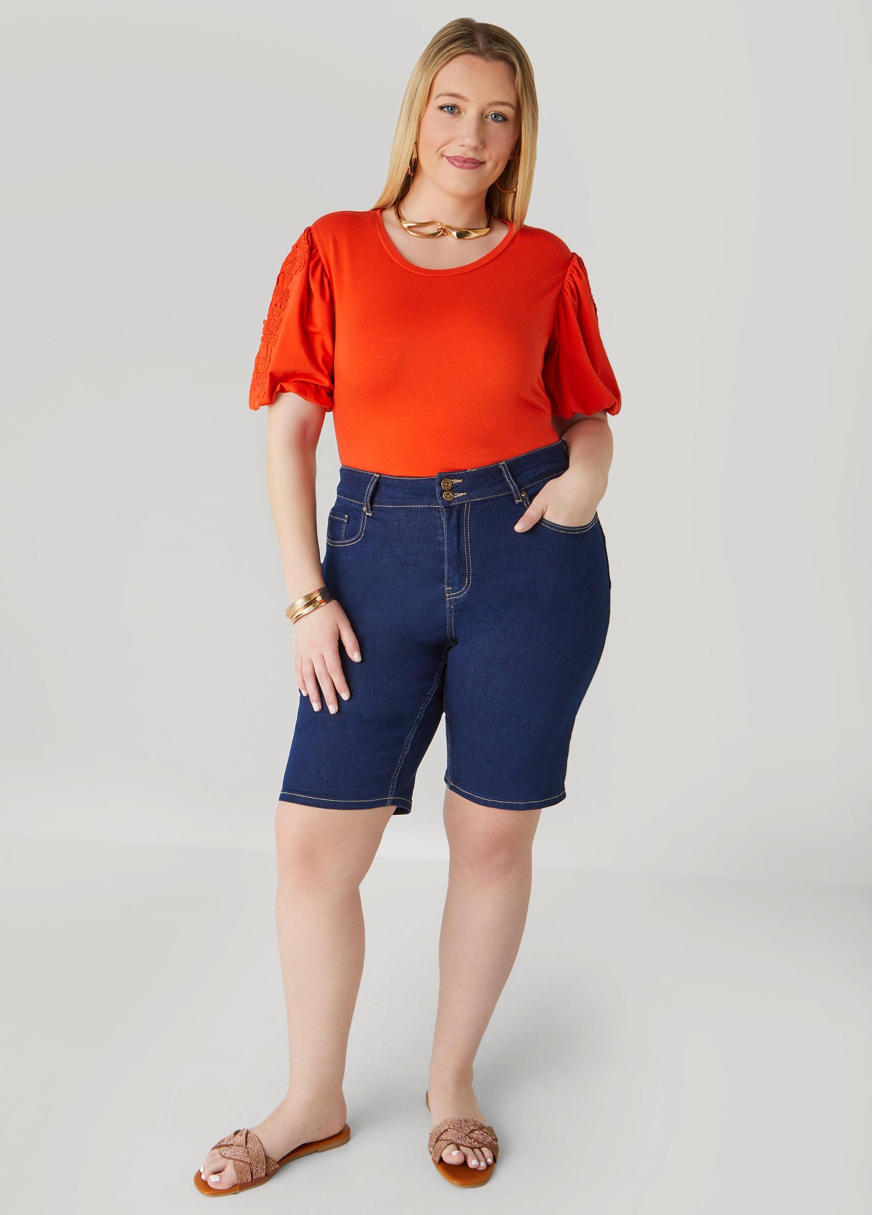 Appliqued Puff Sleeved Tee Product Image