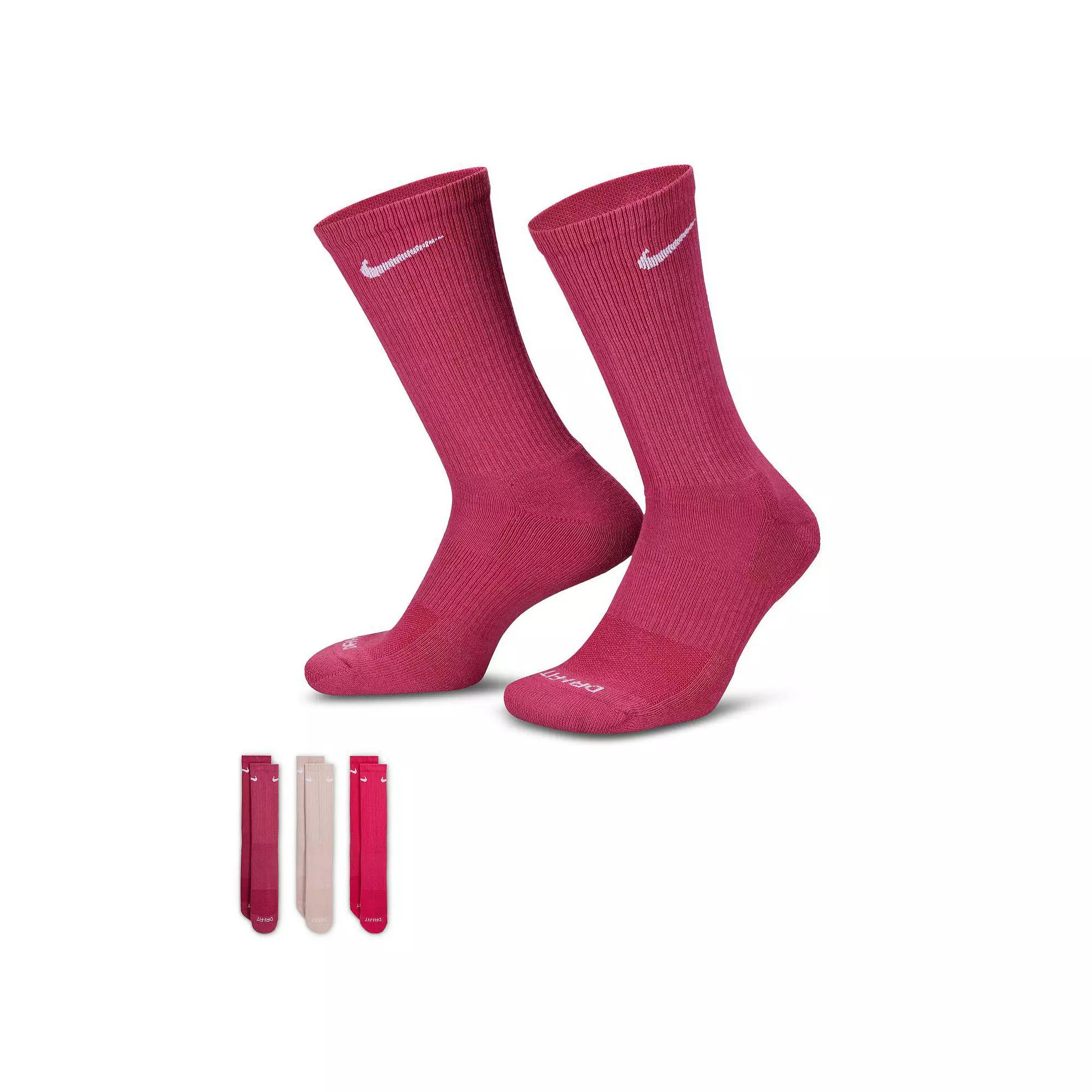 Nike Unisex Everyday Plus Cushioned Training Crew Socks (3 Pairs) Product Image