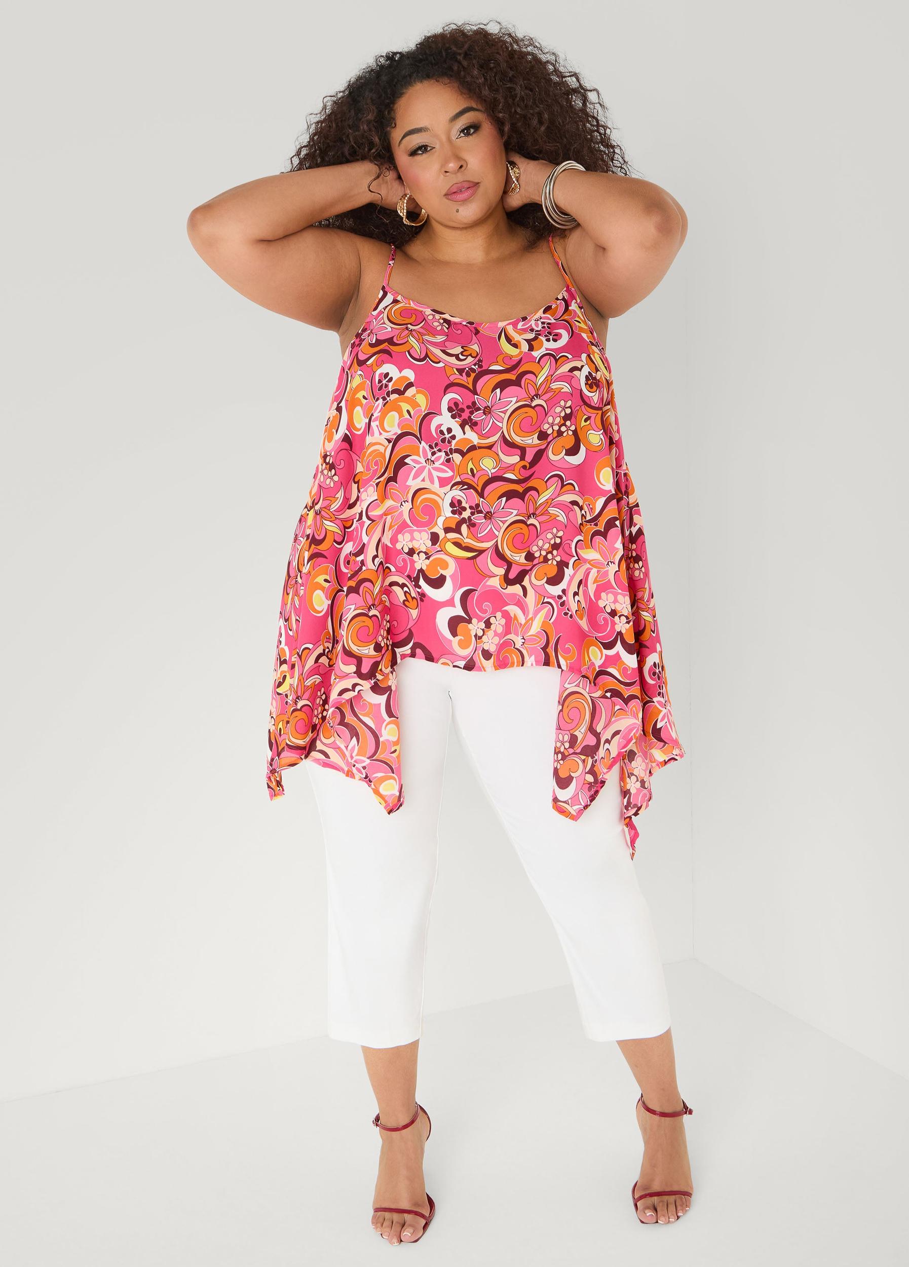 Paisley Print Handkerchief Tank Product Image
