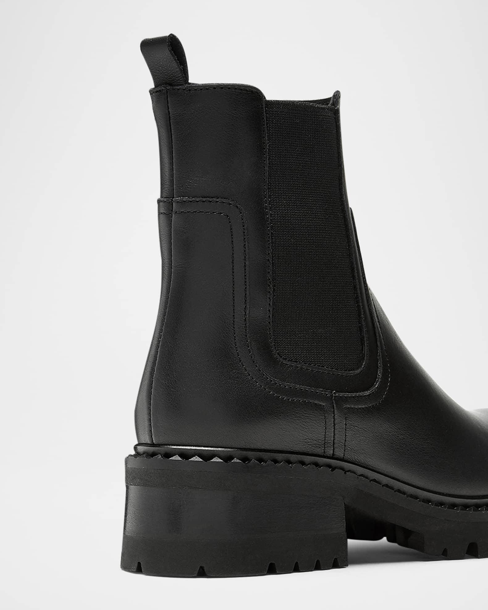 Cory Leather Lug-Sole Chelsea Booties Product Image