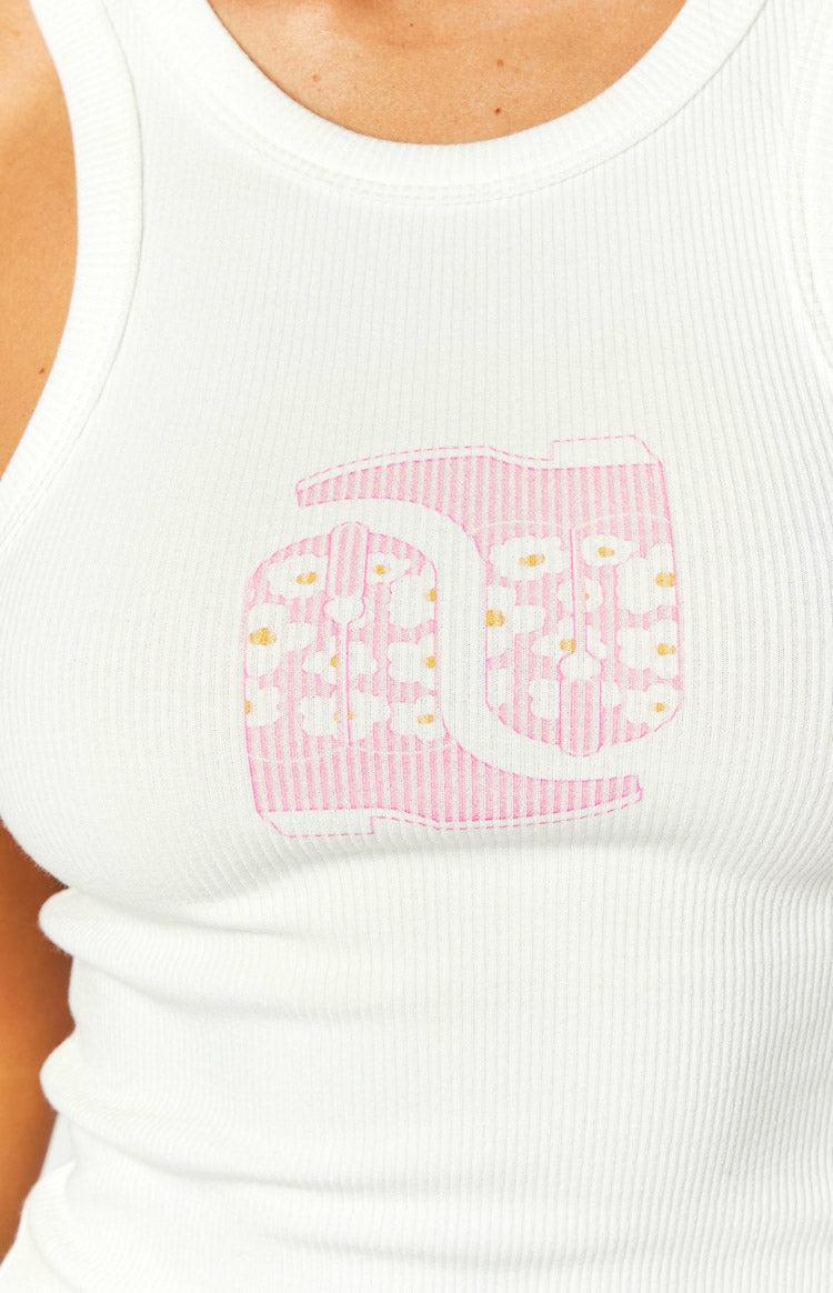Saddle White Tank Top Product Image