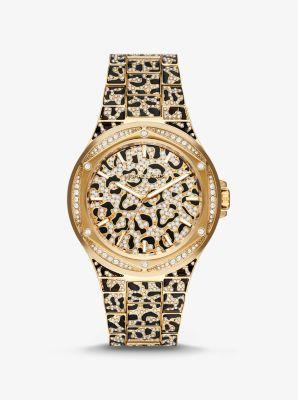 Oversized Lennox Animal Pavé -Tone Watch Product Image