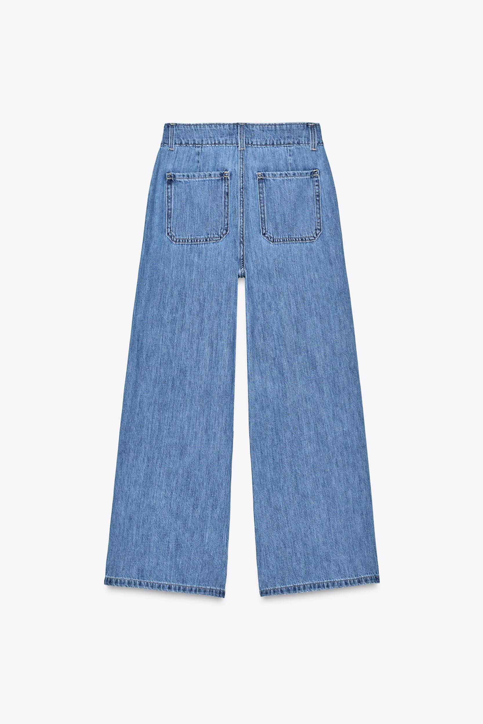 Z1975 HIGH RISE BUTTON CULOTTE JEANS Product Image