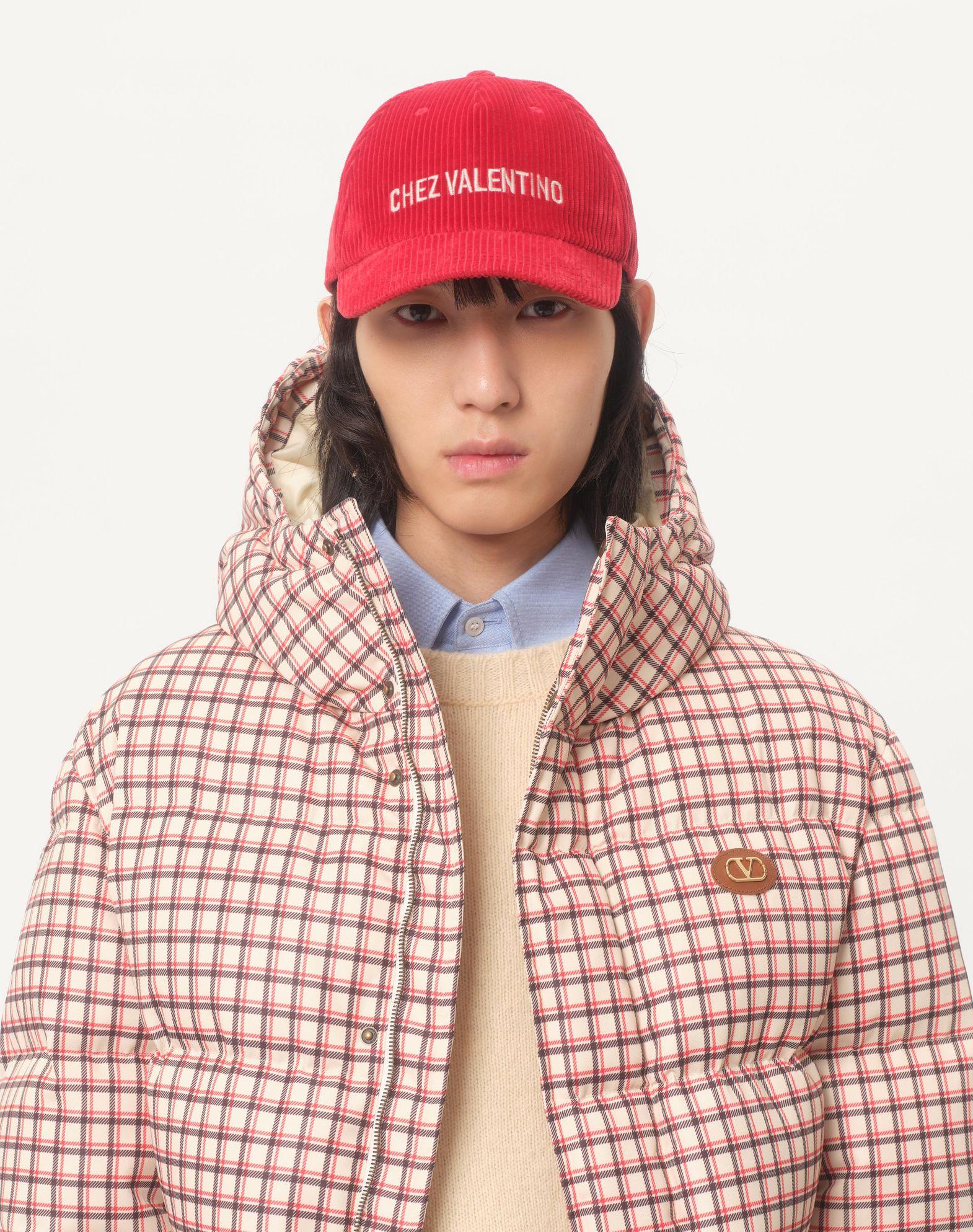 Nylon Hooded Down Jacket With Vlogo Patch Product Image