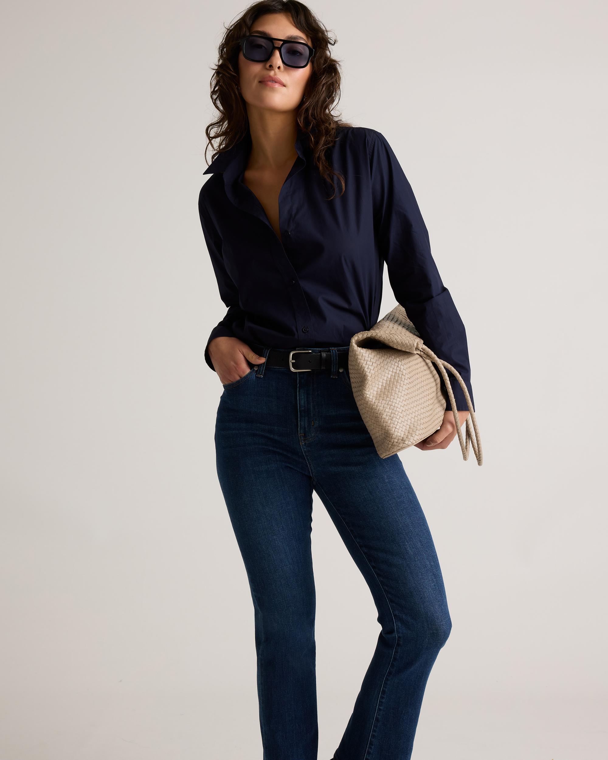 Quince | Women's Bella Stretch Kick Flare Jeans Organic Cotton Product Image