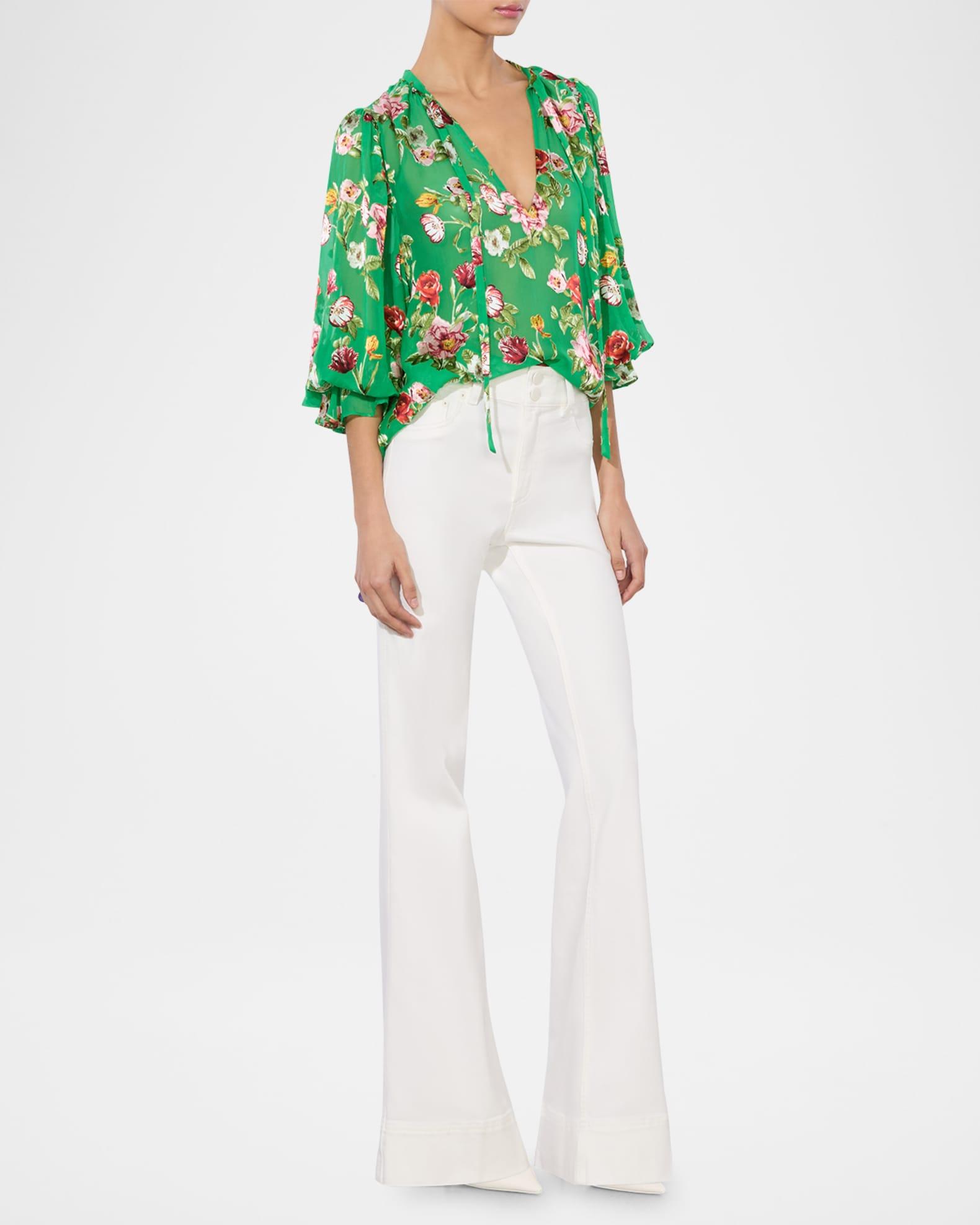 Moranne Tie-Neck Blouse Product Image