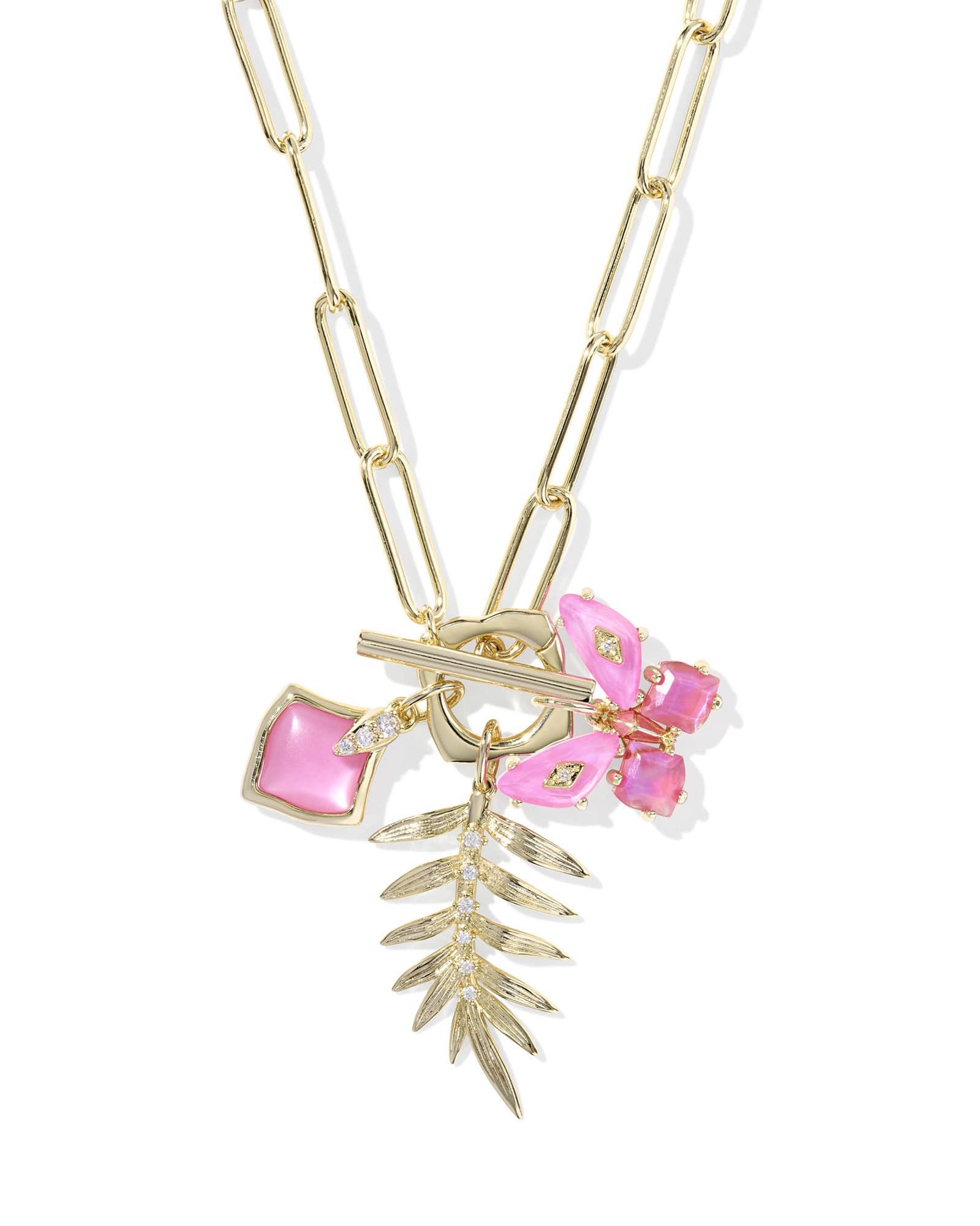 Bianca Butterfly Gold Charm Necklace Product Image
