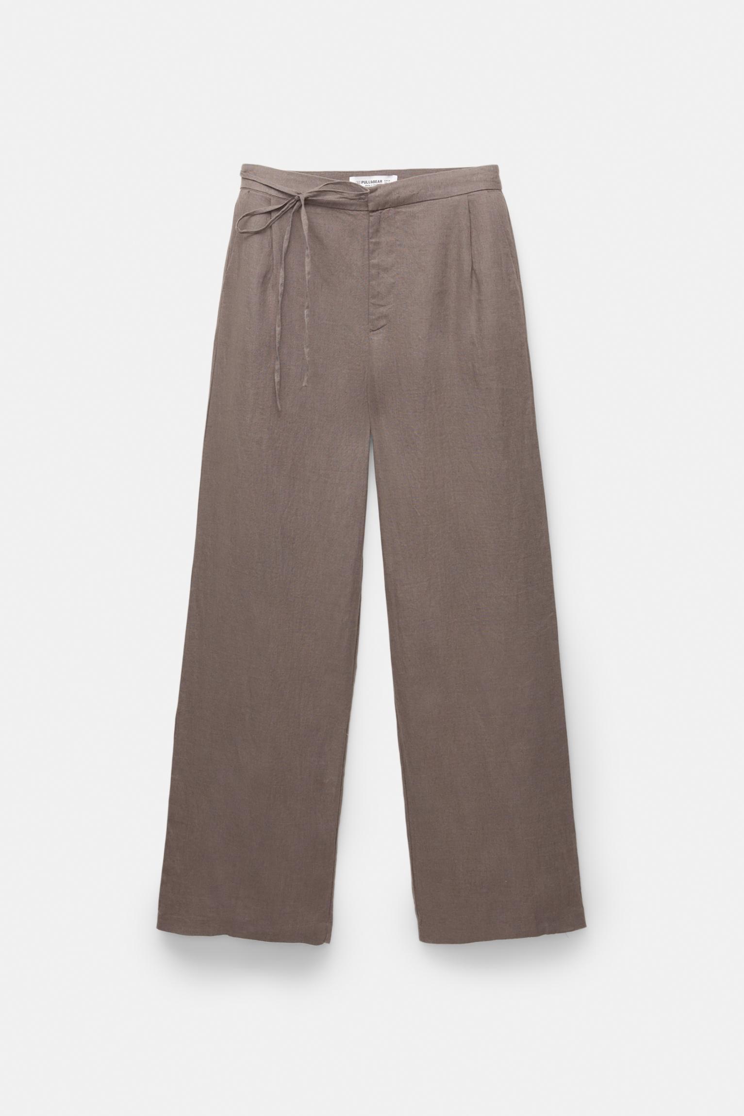 100% linen pants Product Image