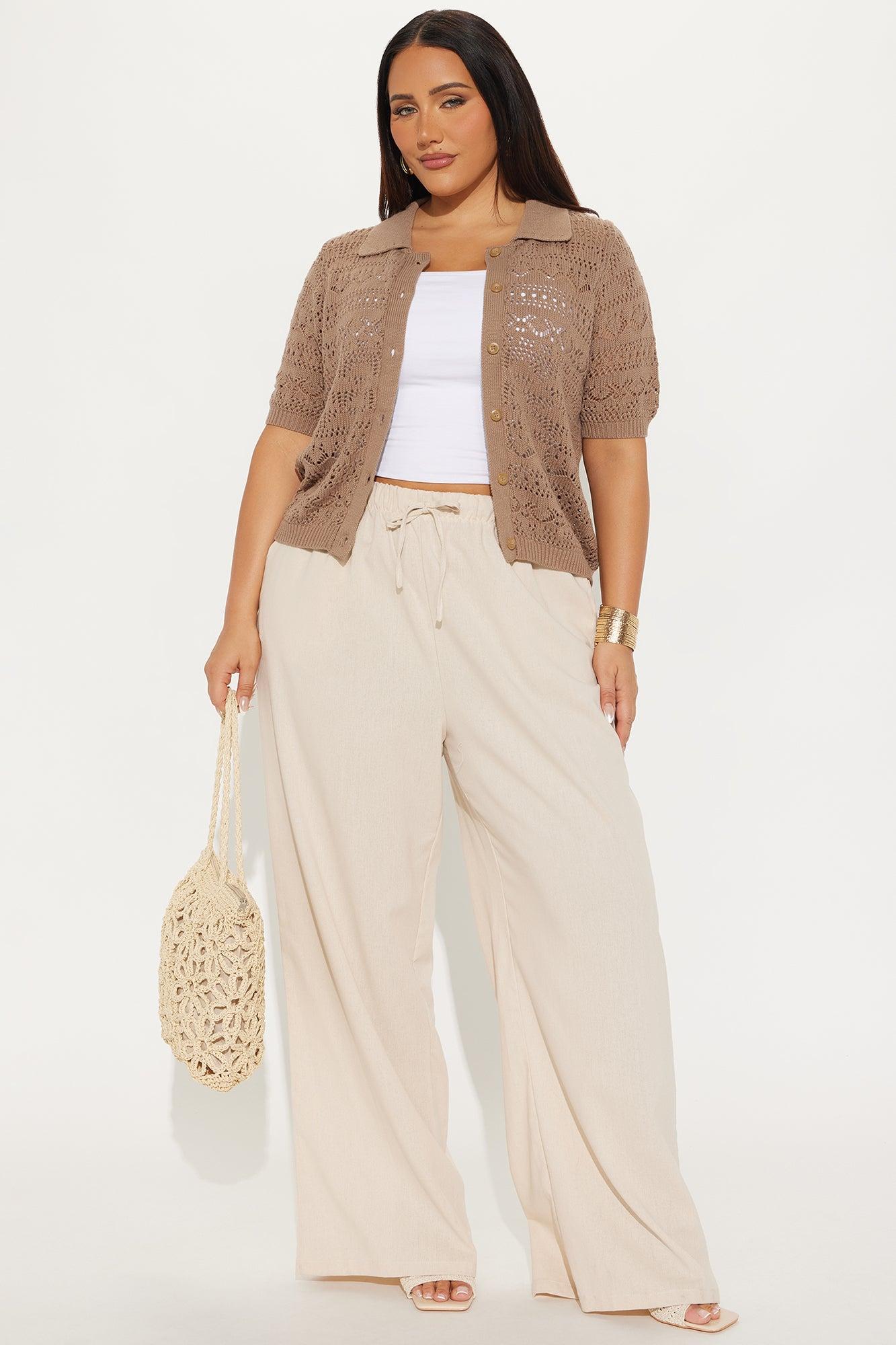 Beach Living Crochet Top - Mocha Female Product Image