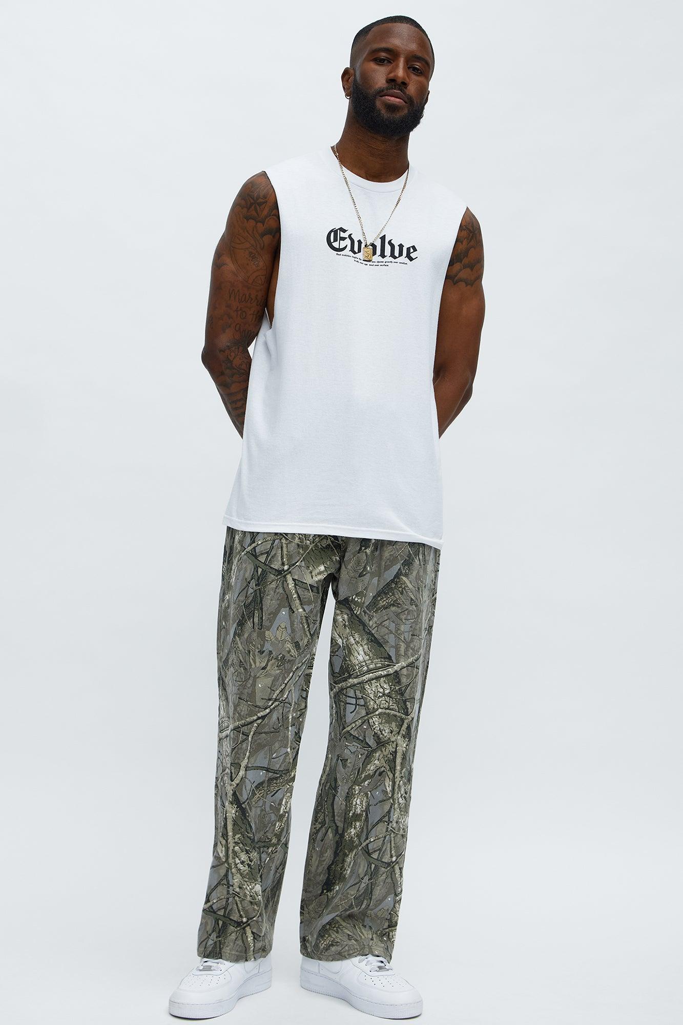 Evolve And Grow Muscle Tee - White Product Image