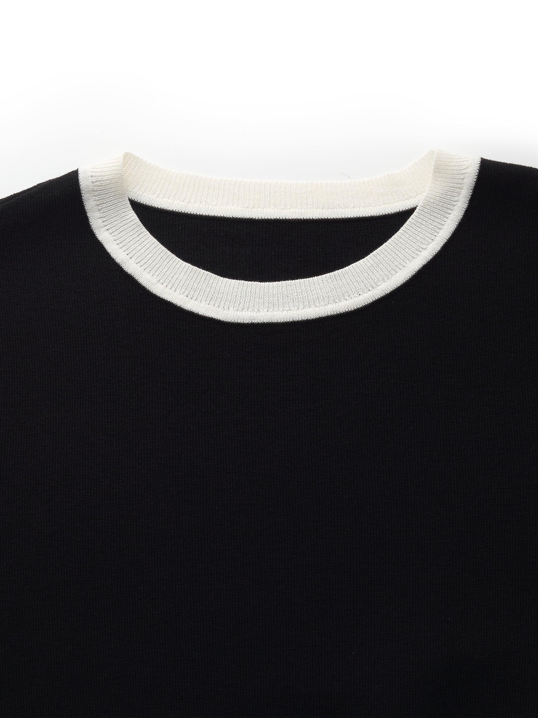 Tencel Blend Women Cut Out Shoulder Women Knit Top Product Image