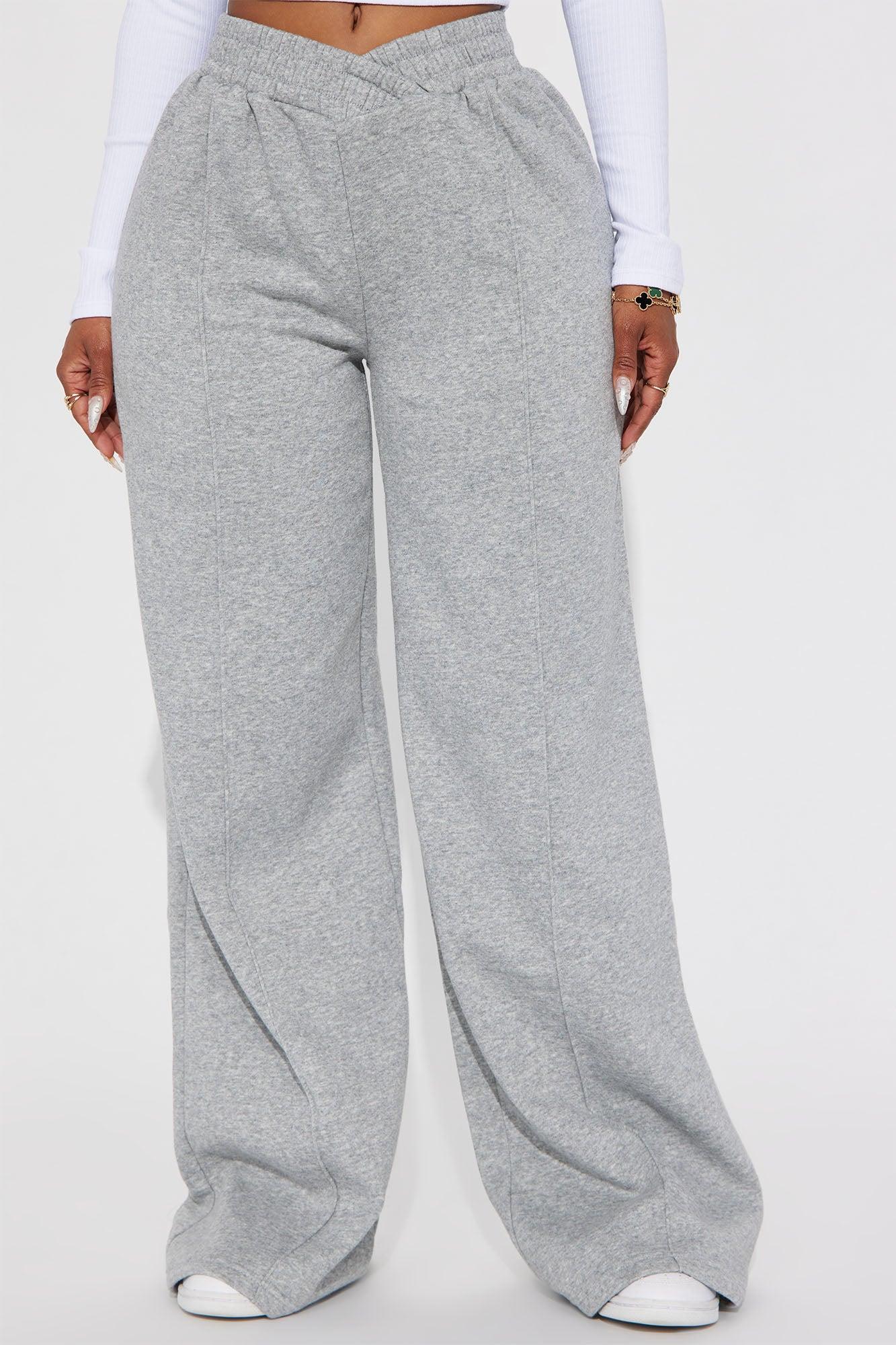 Cassandra Cross Over Lounge Pant - Heather Grey Product Image