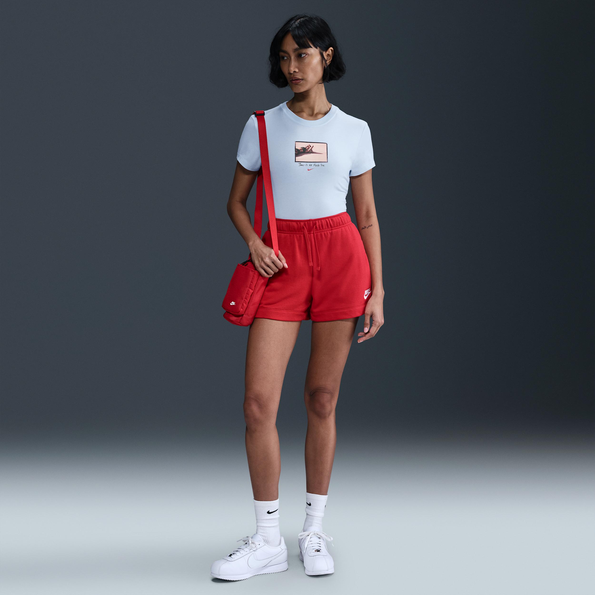 Womens Nike Sportswear Chill Knit Slim Cropped T-Shirt | IB8932-423 Product Image