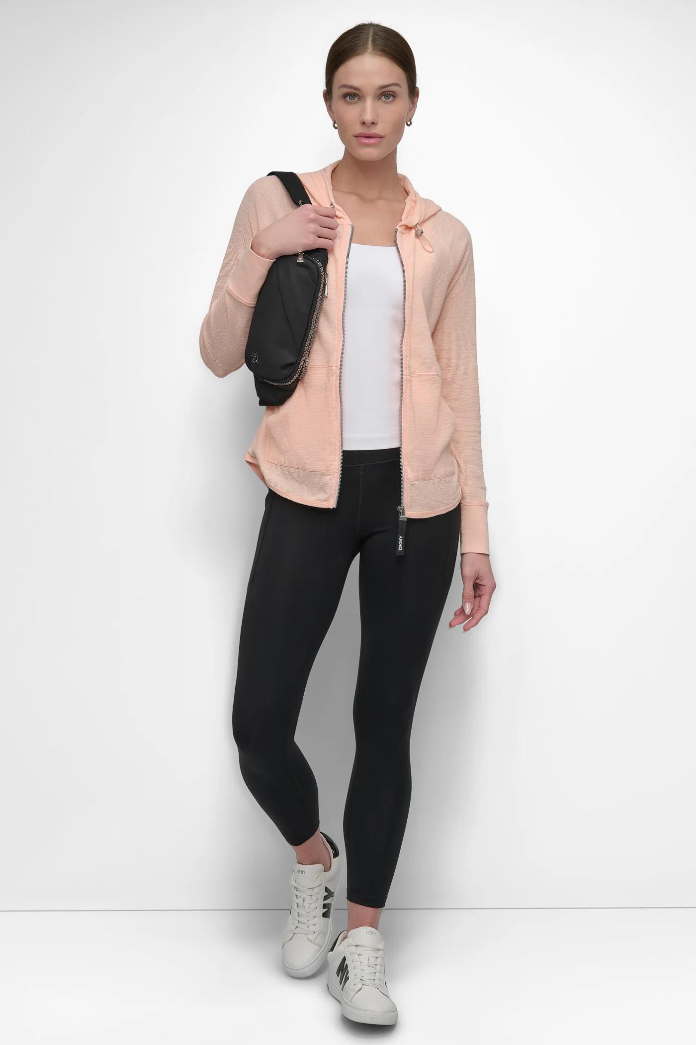 SLUB WAFFLE KNIT HOODIE Product Image