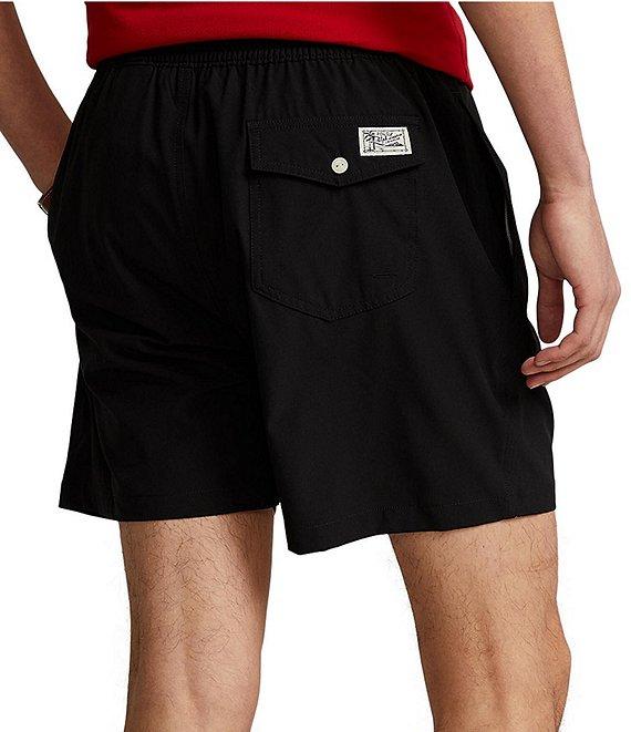 Polo Ralph Lauren Traveler Solid 5.75#double; Inseam Swim Trunks Product Image