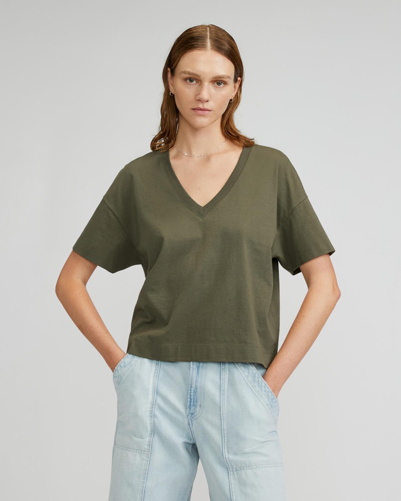 Womens Organic Cotton Slouchy V-Neck T-Shirt by Everlane Product Image