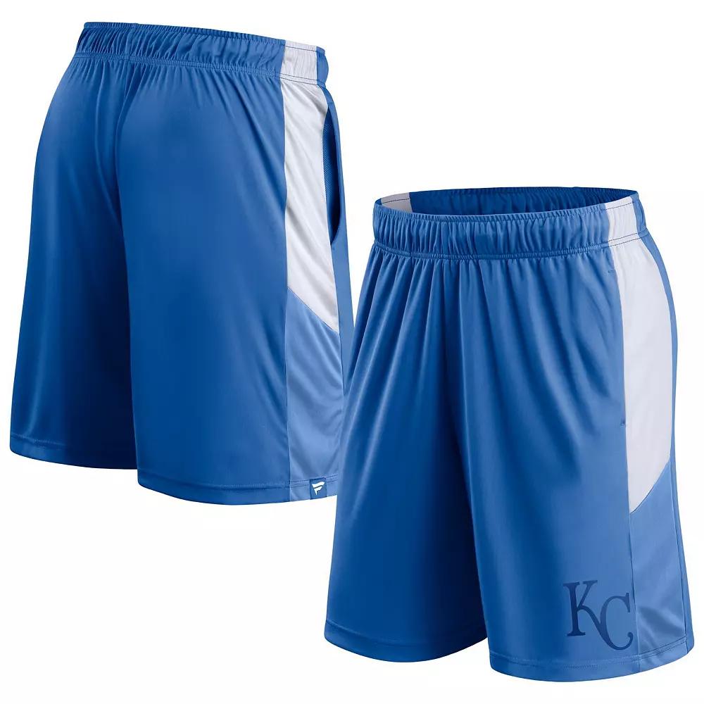 Men's Fanatics Branded Royal Kansas City Royals Champion Rush Color Block Shorts,  Product Image