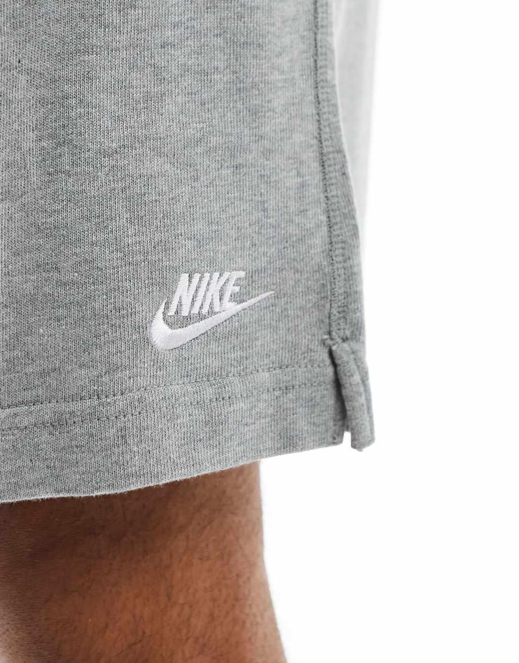 Nike Club knit shorts in gray Product Image