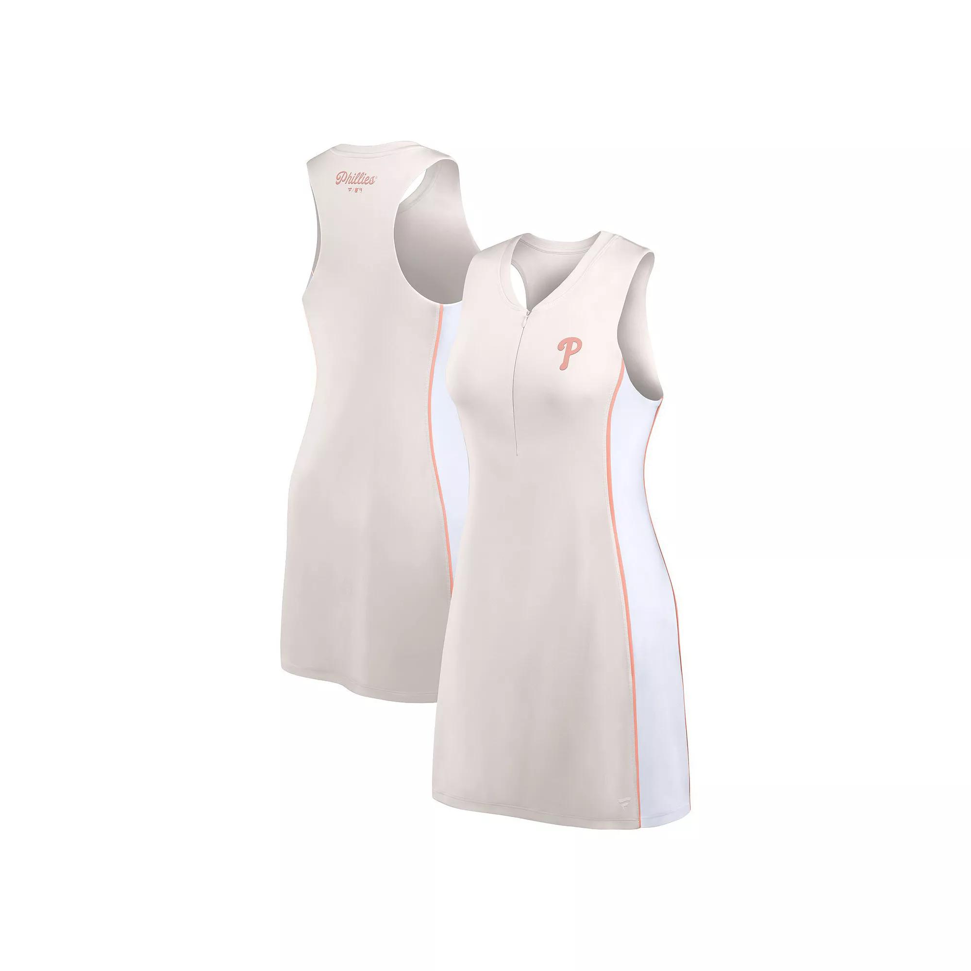 Women's Fanatics White Florida Gators Studio Boost Athletic Half-Zip Dress,  Product Image