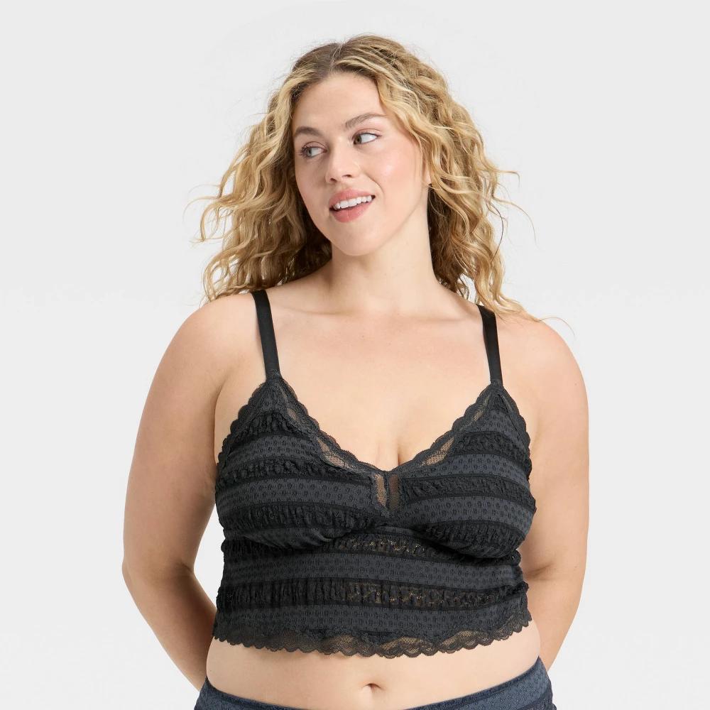Women's Bubble Lace Cropped Cami - Wild Fable™ Product Image