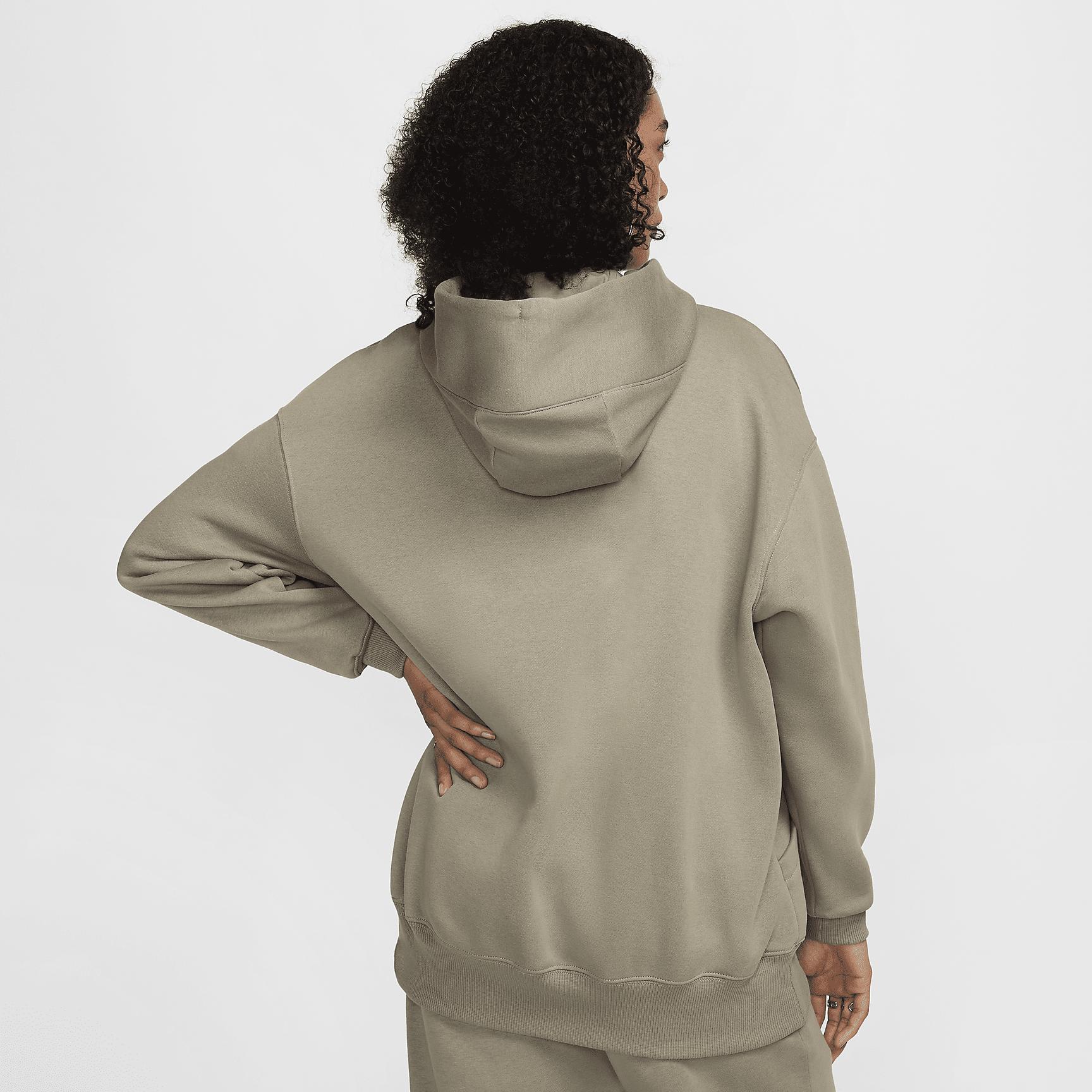 Nike Womens Nike Phoenix Fleece OS Pullover Hoodie - Womens Light Army/Sail Product Image