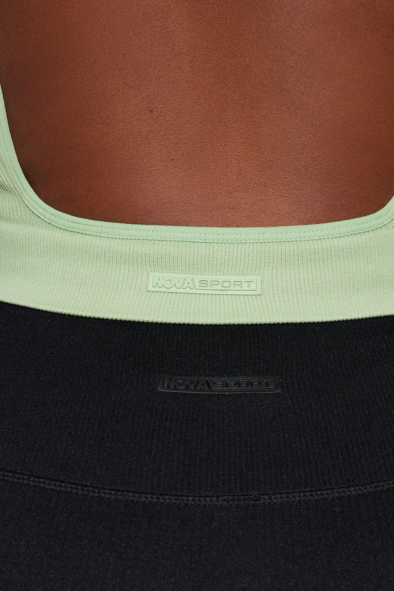 Breathe Through It Effortless Seamless Active Top - Sage Product Image