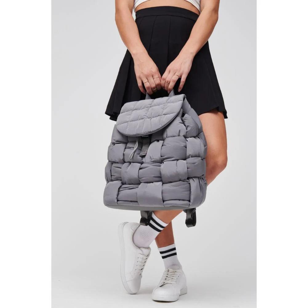 Quilted Woven Nylon Backpack Product Image