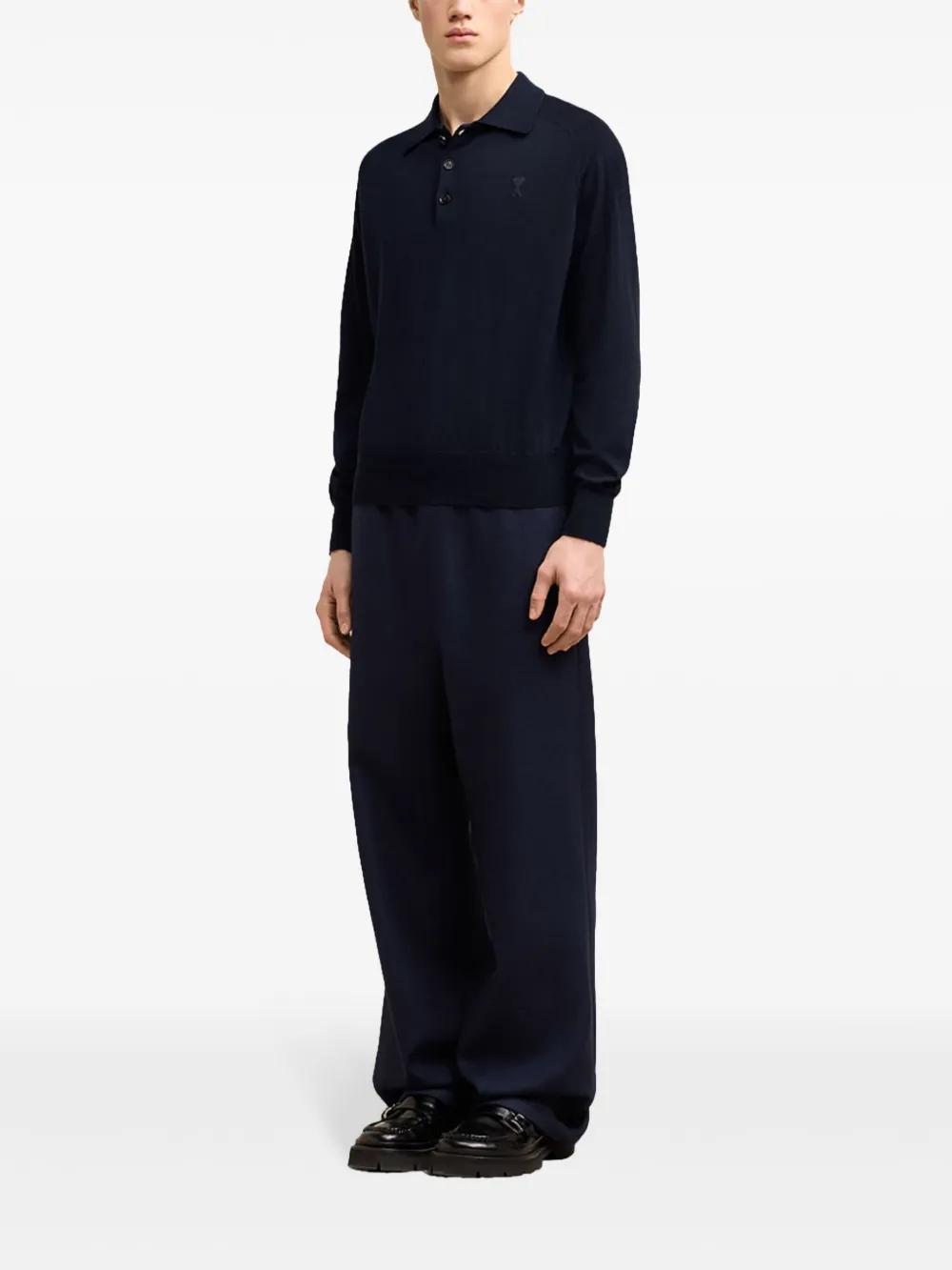 Ami de Coeur wool polo shirt Product Image