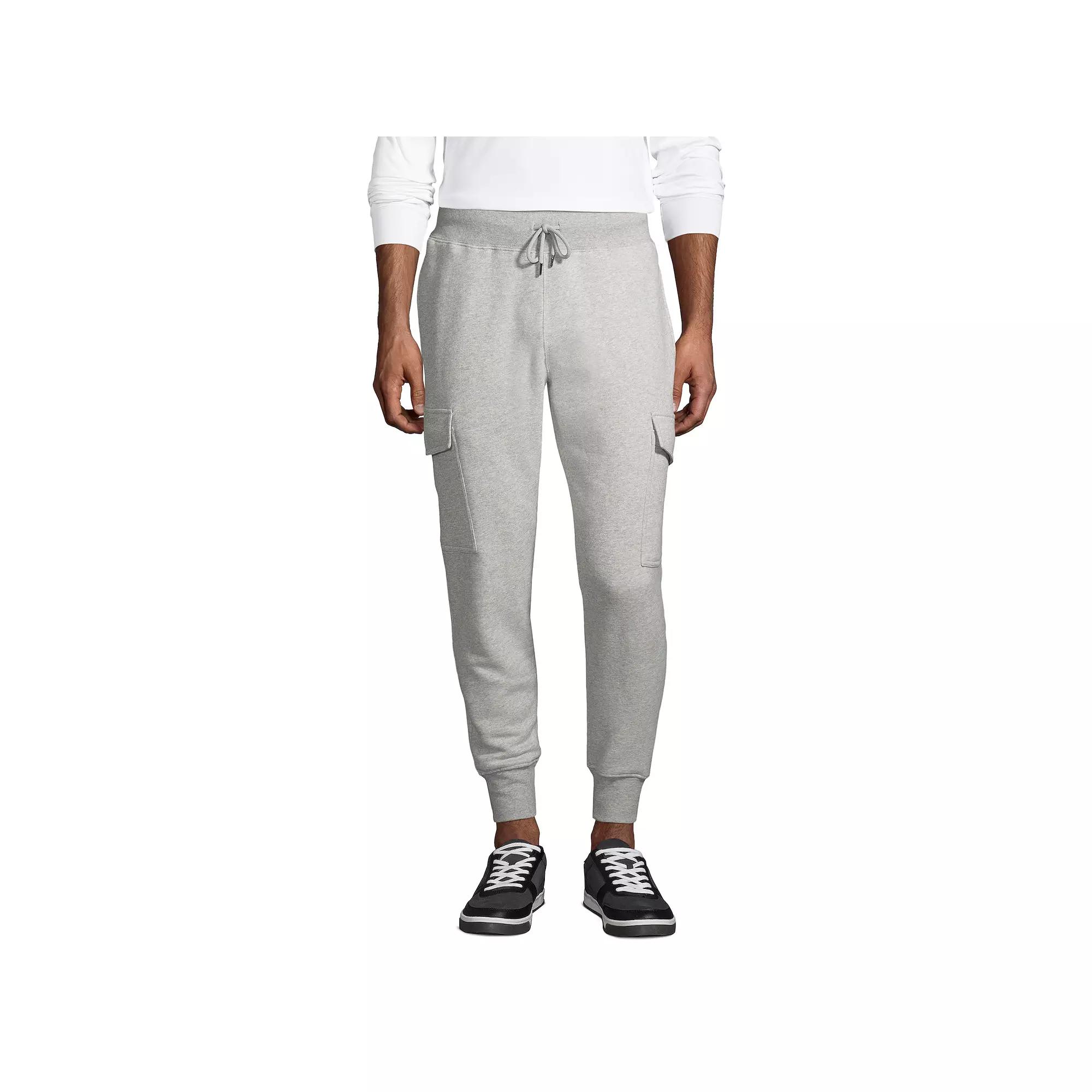 Men's Lands' End Serious Sweats Cargo Jogger Pants,  Product Image