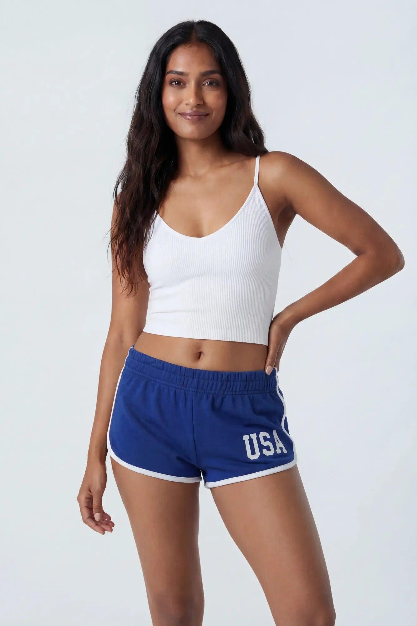 USA Graphic Fleece Dolphin Short Female Product Image