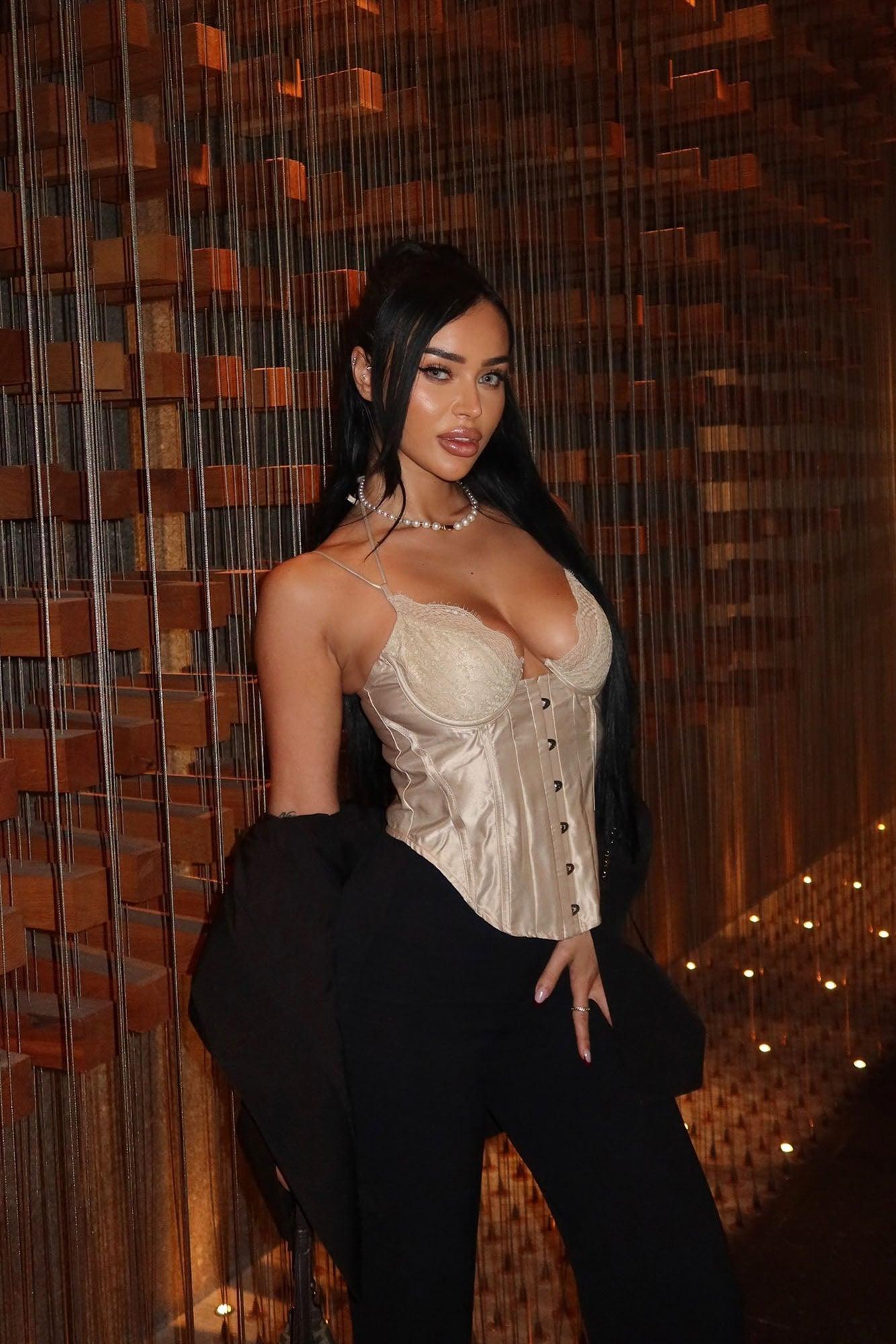 Aurelia Corset Top - Nude Product Image