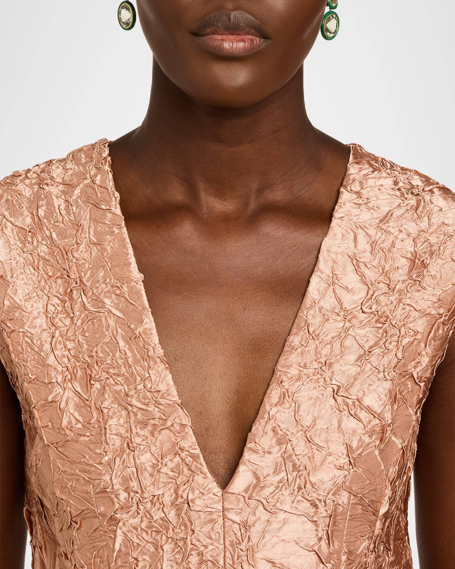 Limited Edition 18K Yellow Gold Oval Prasiolite and Malachite Earrings Product Image