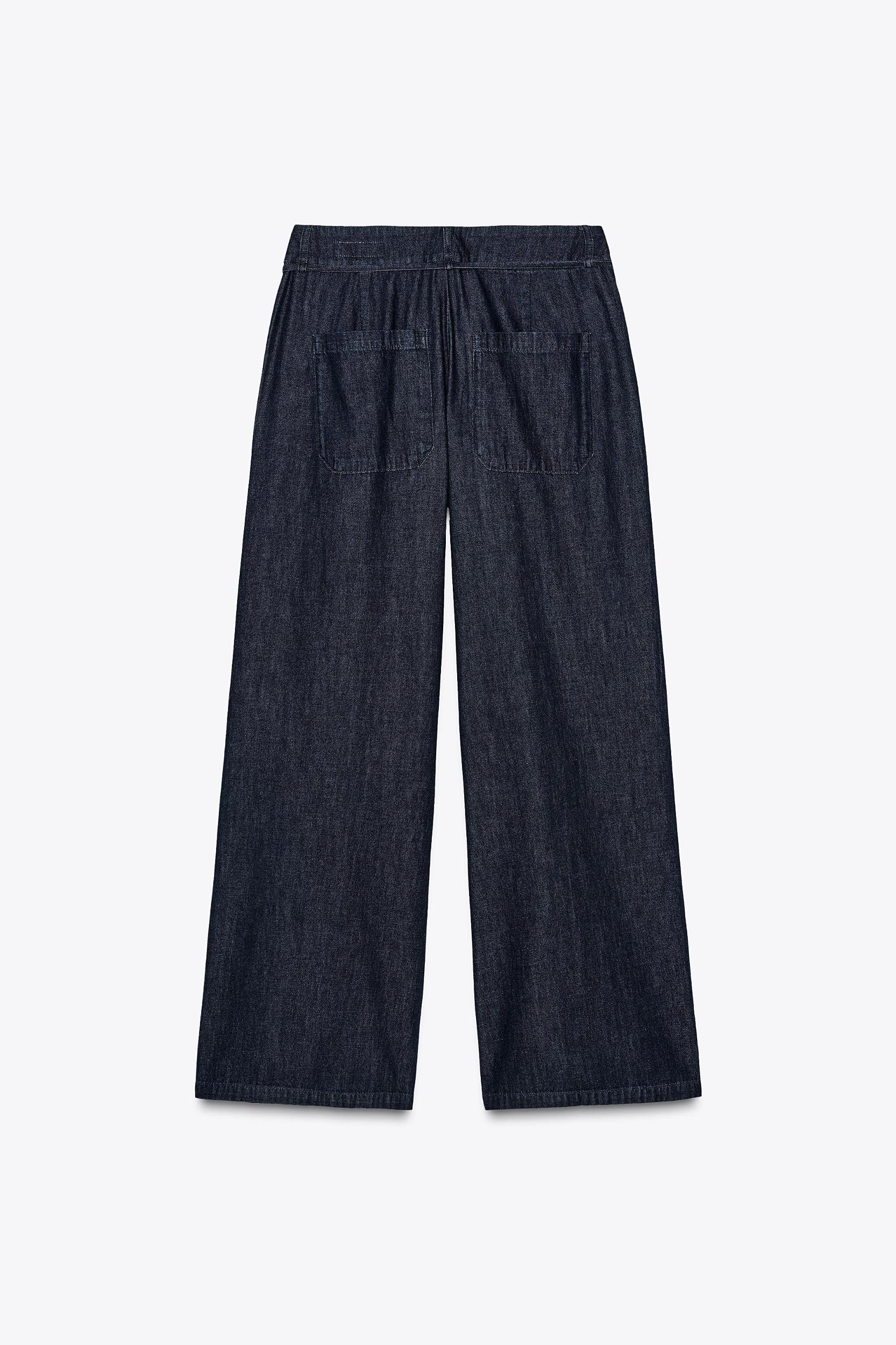 WIDE LEG PANTS WITH DARTS Product Image