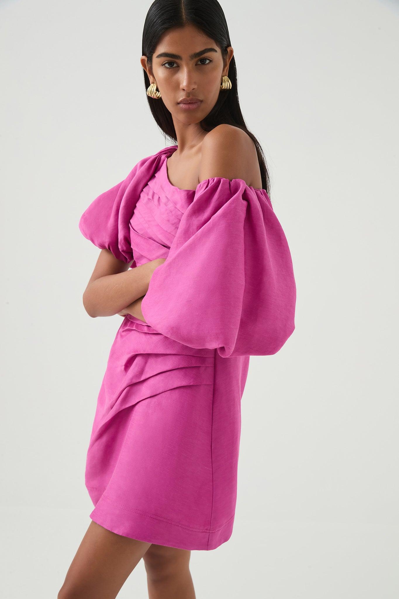 Cadence Ruched Mini Dress Product Image