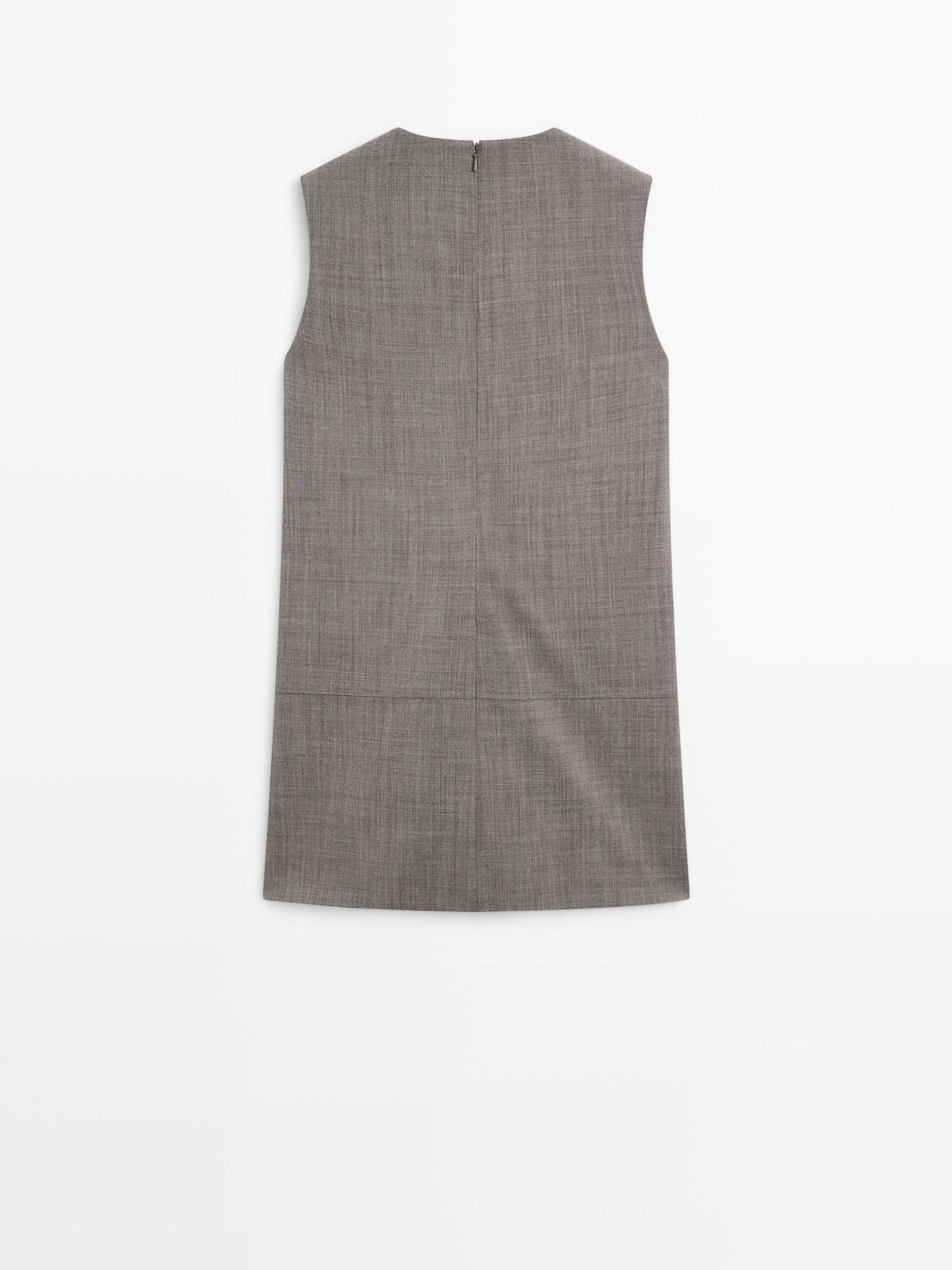 Short melange dress Product Image