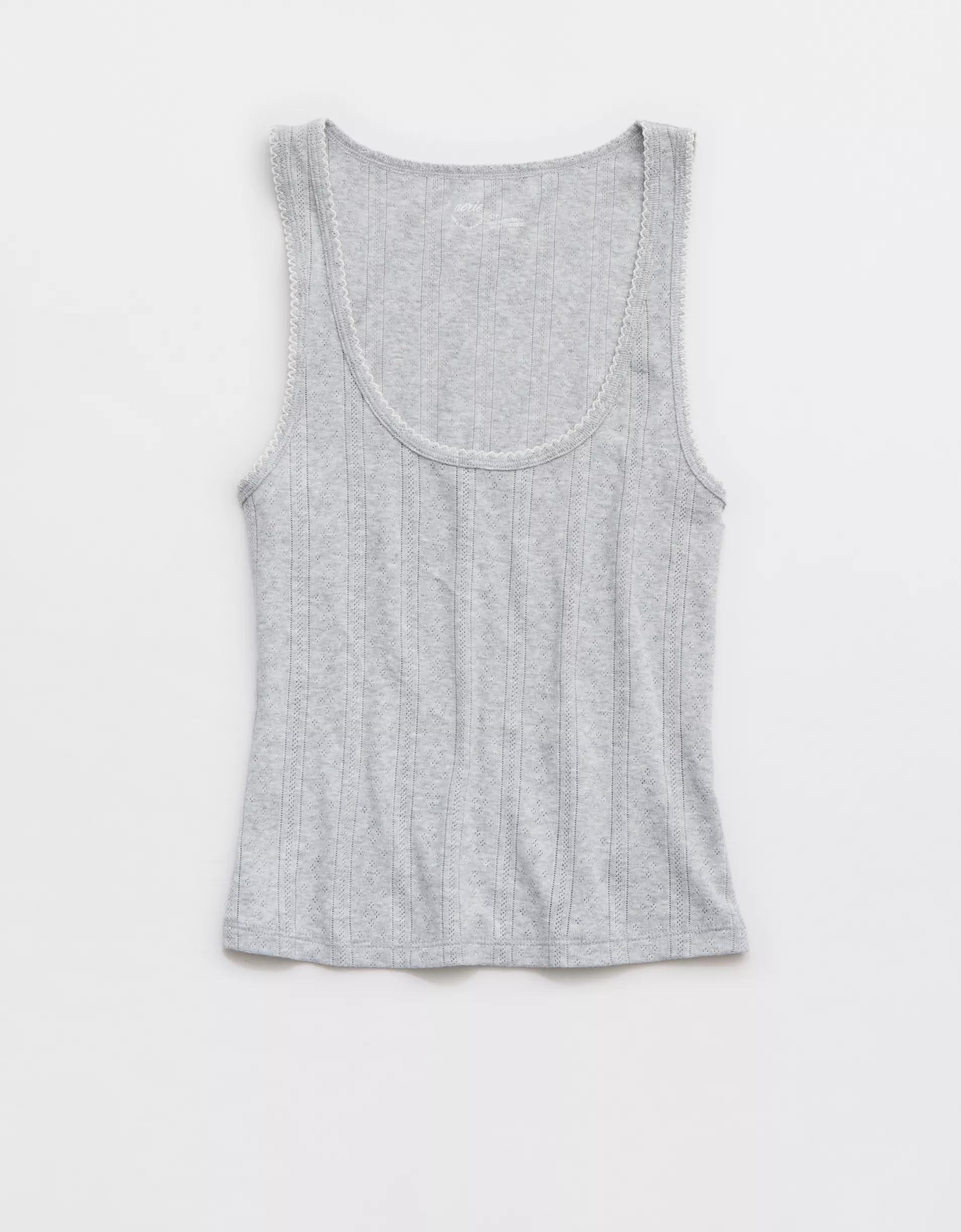 Aerie Off-Duty Pointelle Tank Top Product Image