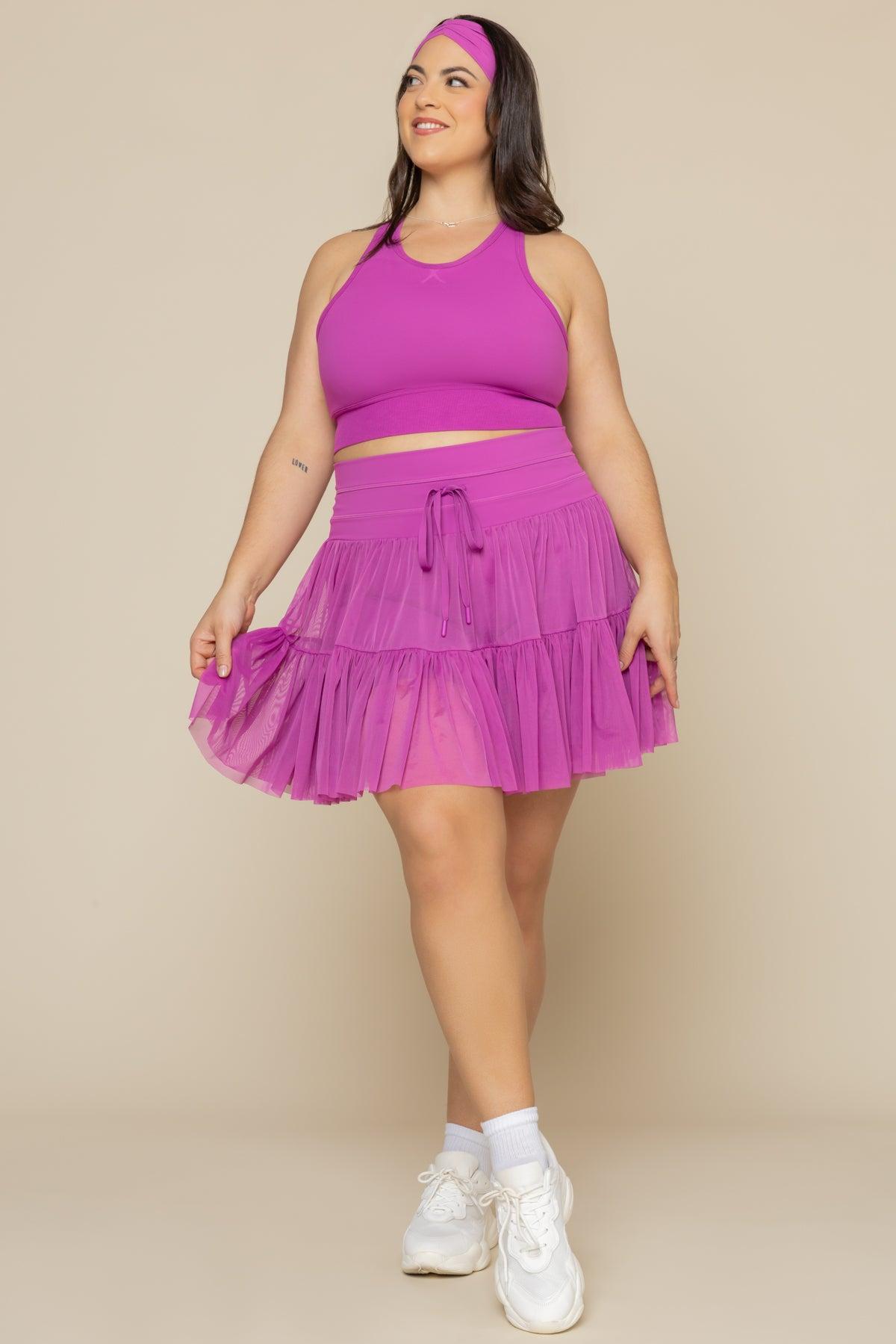 Sweat Sesh Crop Top - Royal Orchid Product Image