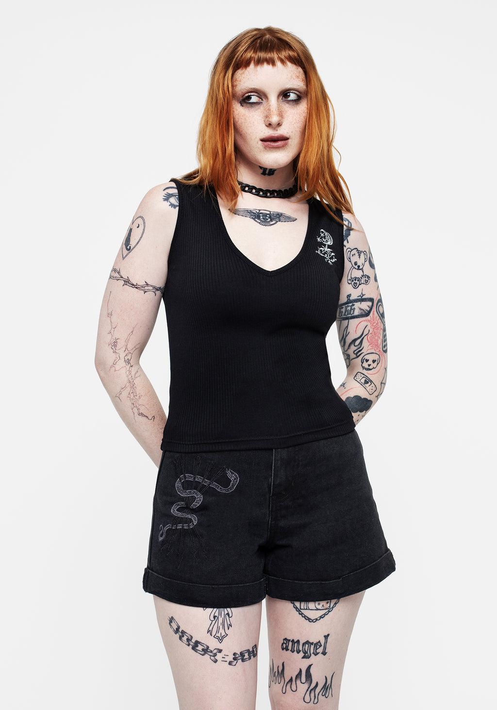 Moonflower V-Neck Vest Top Product Image