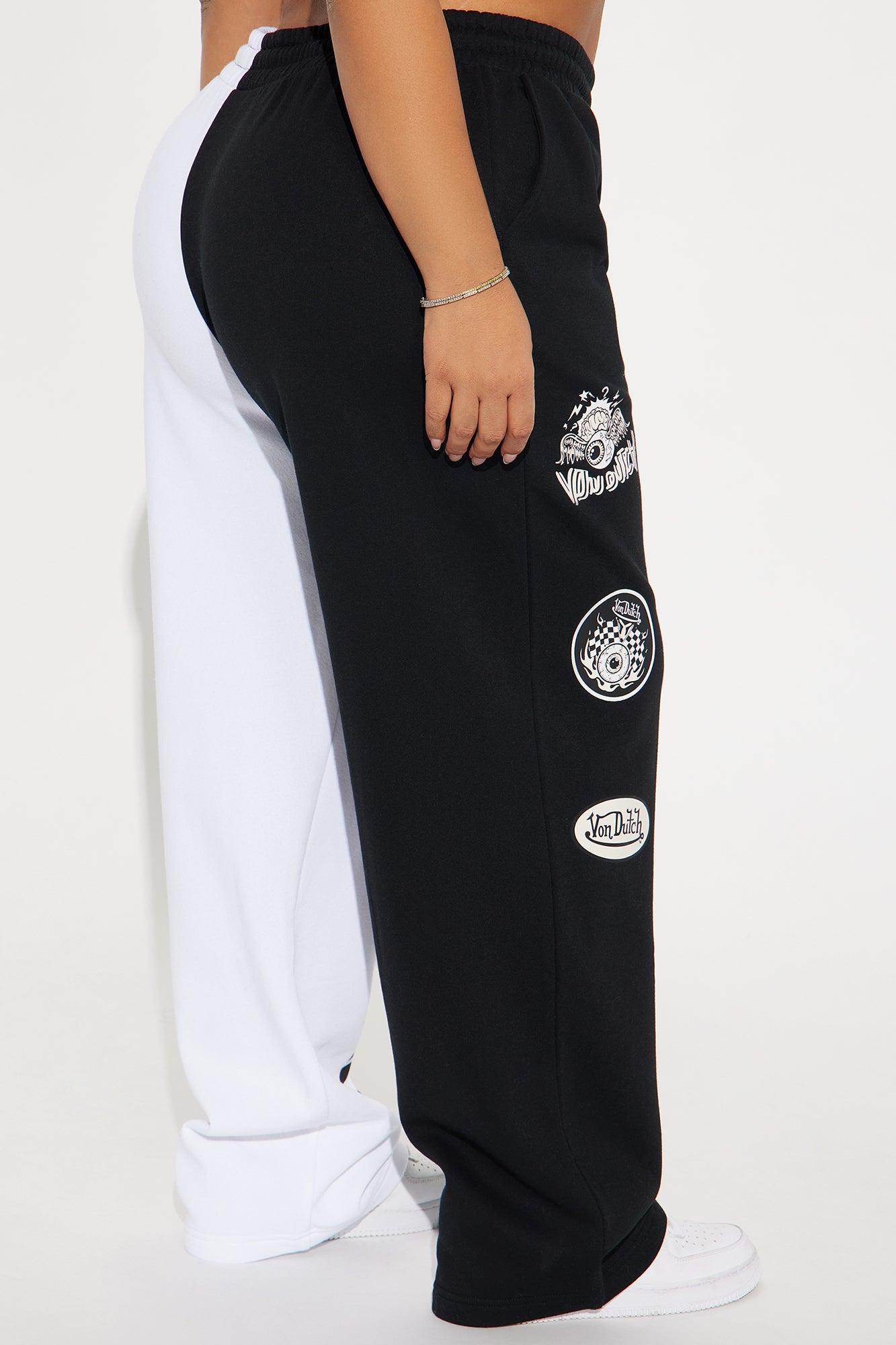 Von Dutch Legendary Wide Leg Pant - Black/combo Product Image