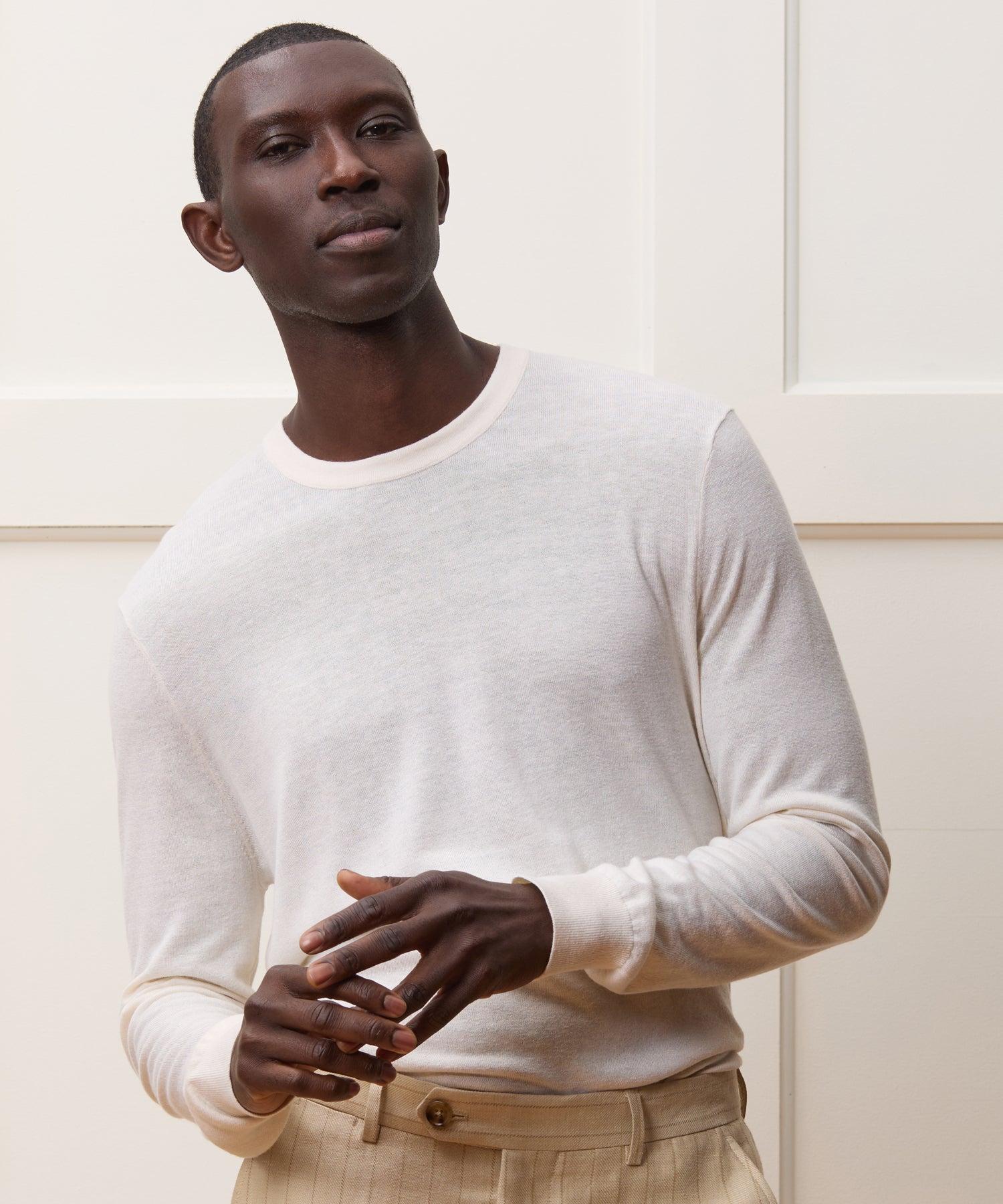 Silk-Cashmere Crewneck Sweater Product Image