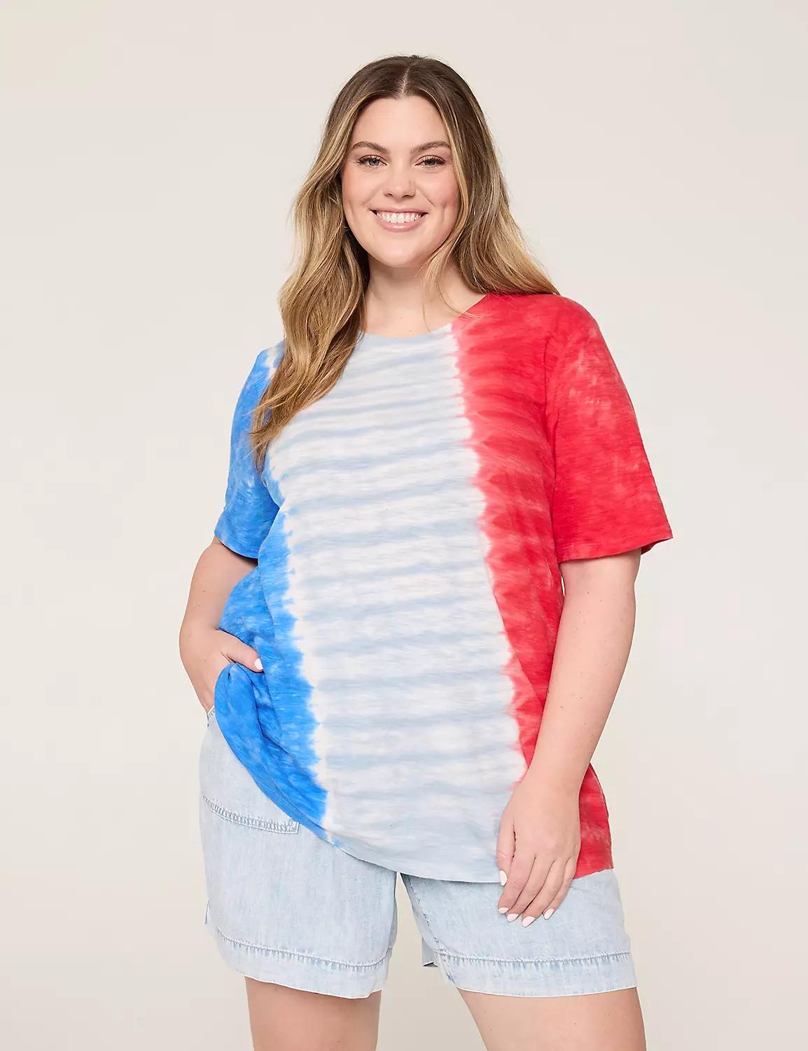 Perfect Sleeve Crew-Neck Wash Tee Product Image