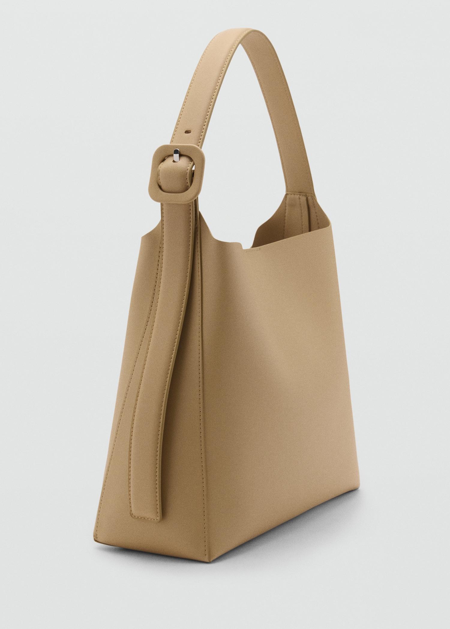Leather effect bucket bag - Women | MANGO USA Product Image